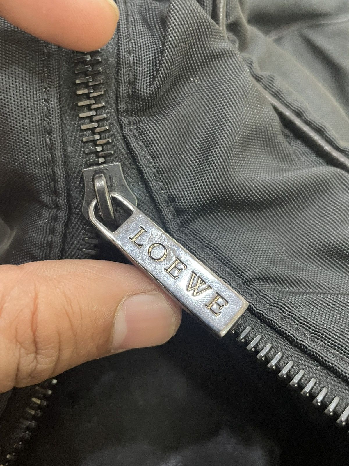 Loewe Loewe Black Nylon Leather Handle Travel Bag Size ONE SIZE - 4 Thumbnail