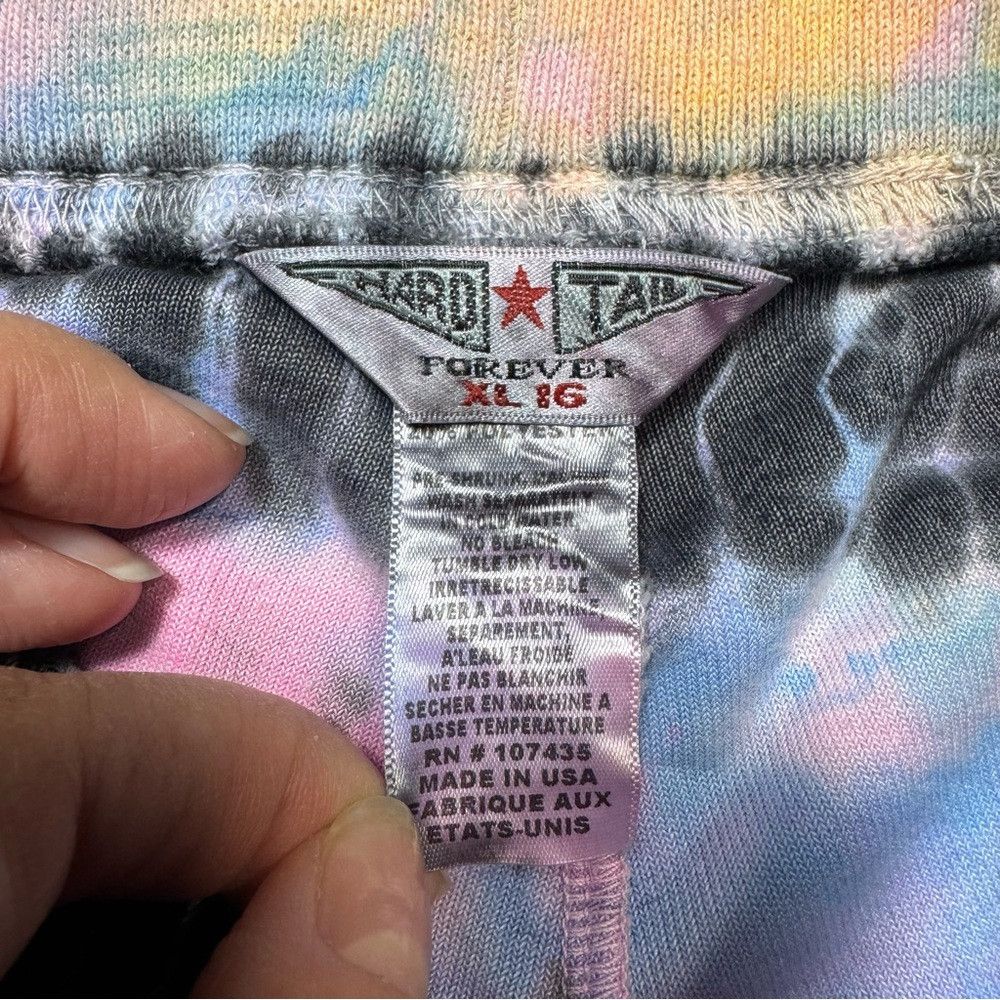 Hard Tail Hard Tail Girls Terry Cloth Tie Dye Cotton Shorts Size XL(1 Size 24" / US 00 / IT 34 - 3 Thumbnail