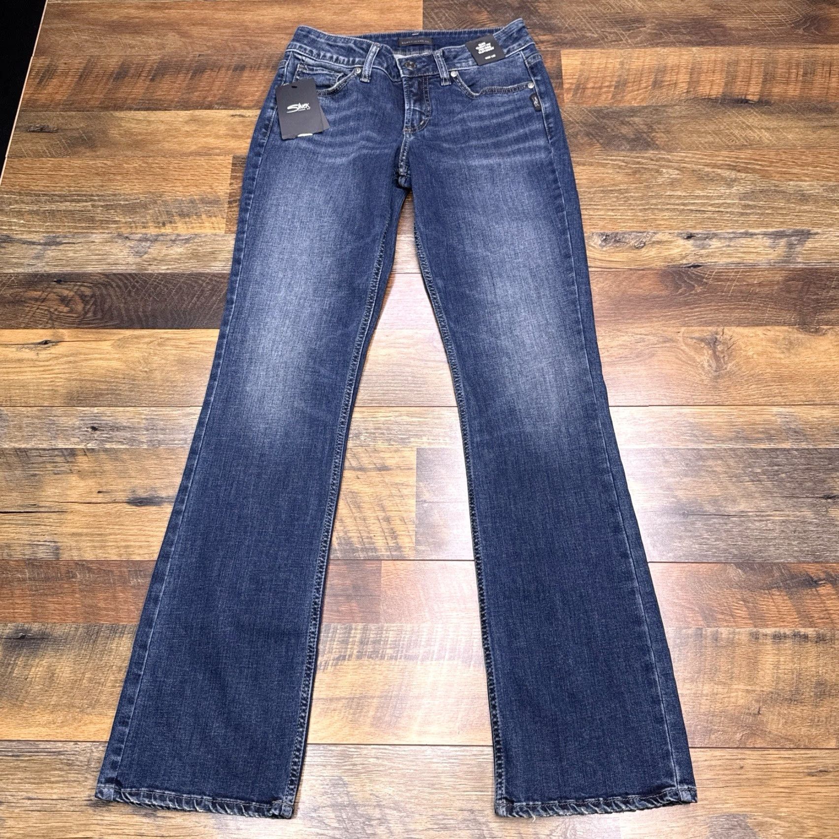 Silver Jeans Co. Silver Suki Slim Boot Jeans Womens 28x33 Low Rise Stretch New Size 28" / US 6 / IT 42 - 2 Thumbnail