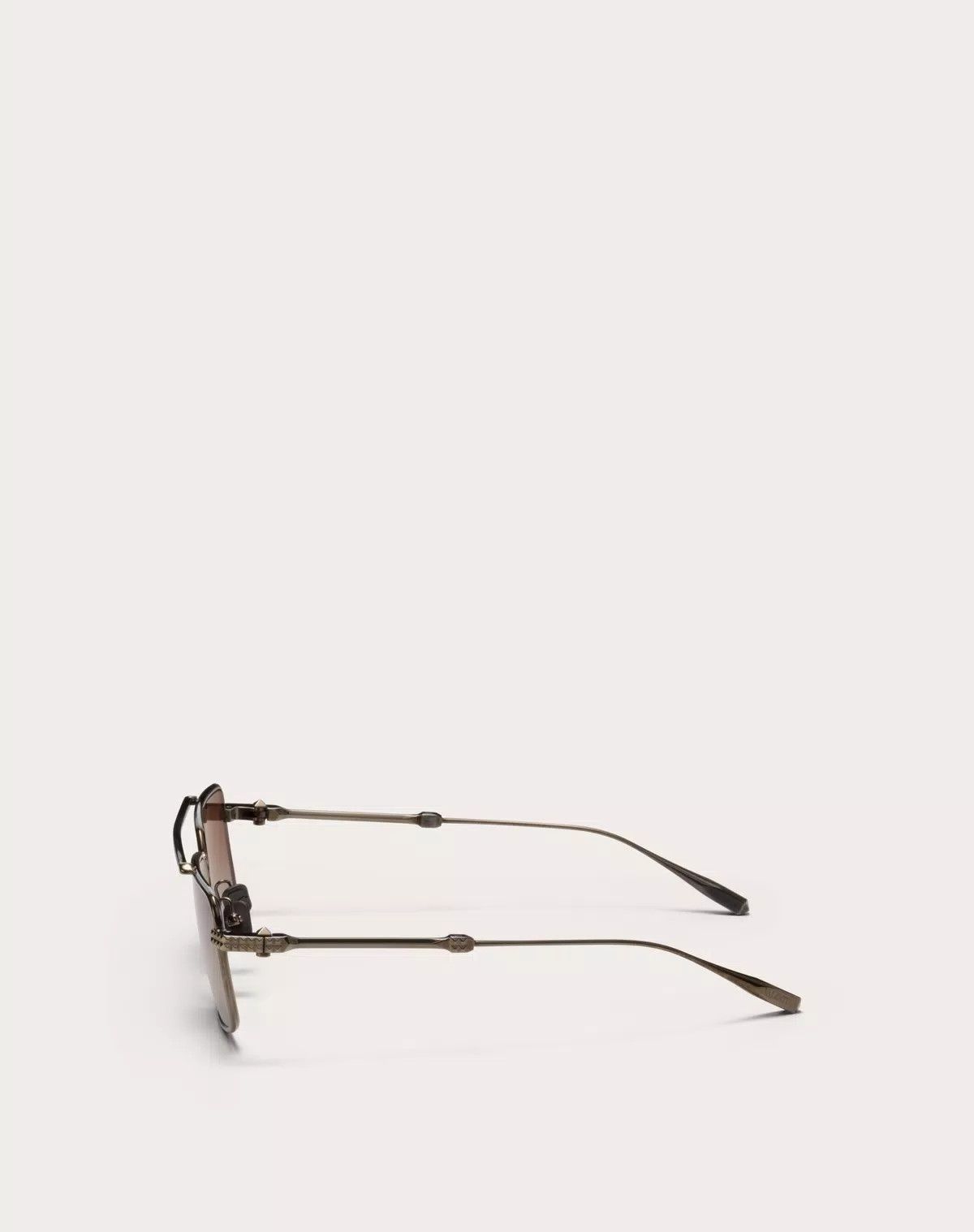 Valentino oc11z0725 Size: 58/ Rectangular Metal Frame in Brown Size ONE SIZE - 3 Thumbnail