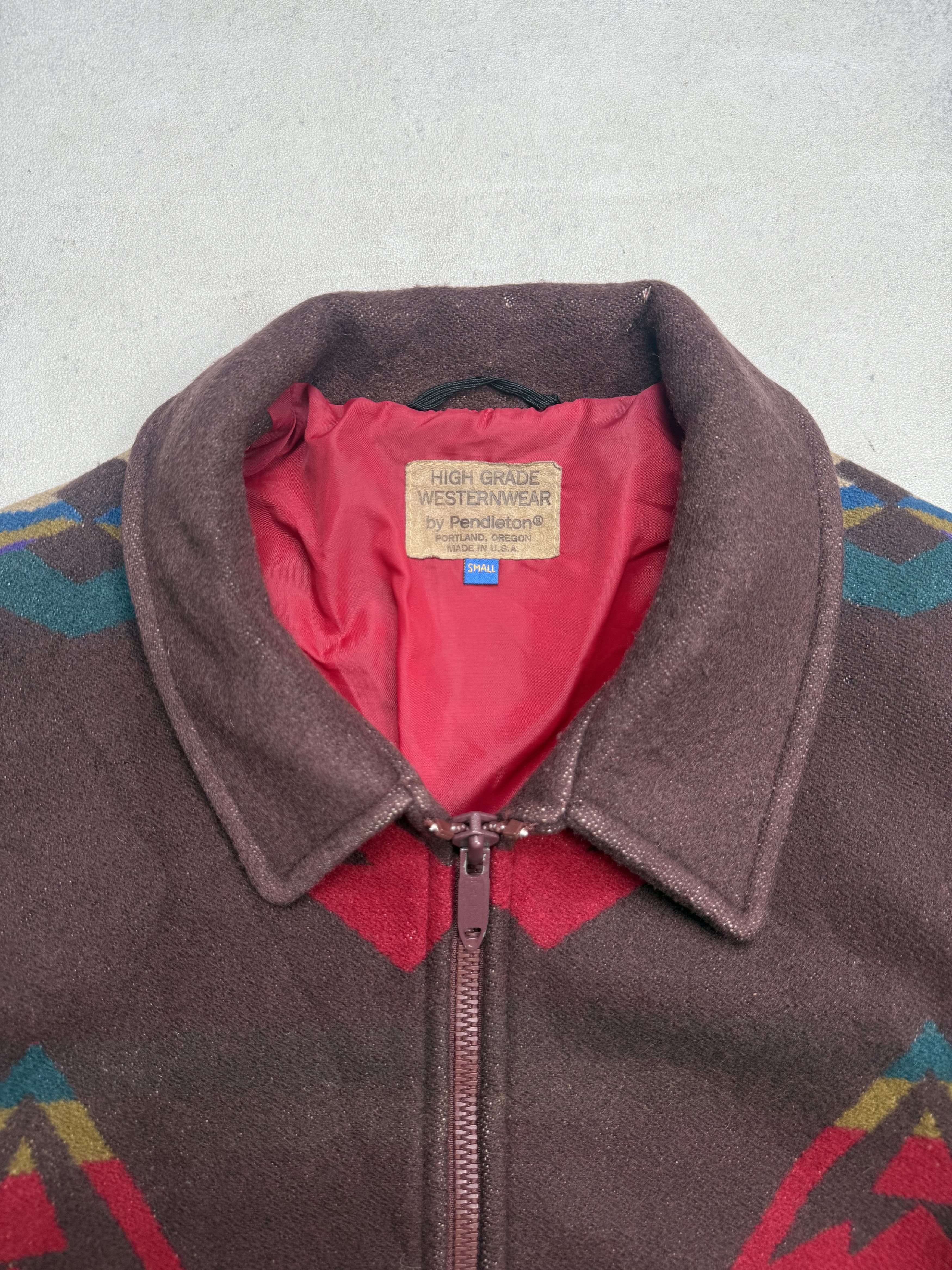 80s Pendleton High Grade Western Wear Aztec Wool Jacket
