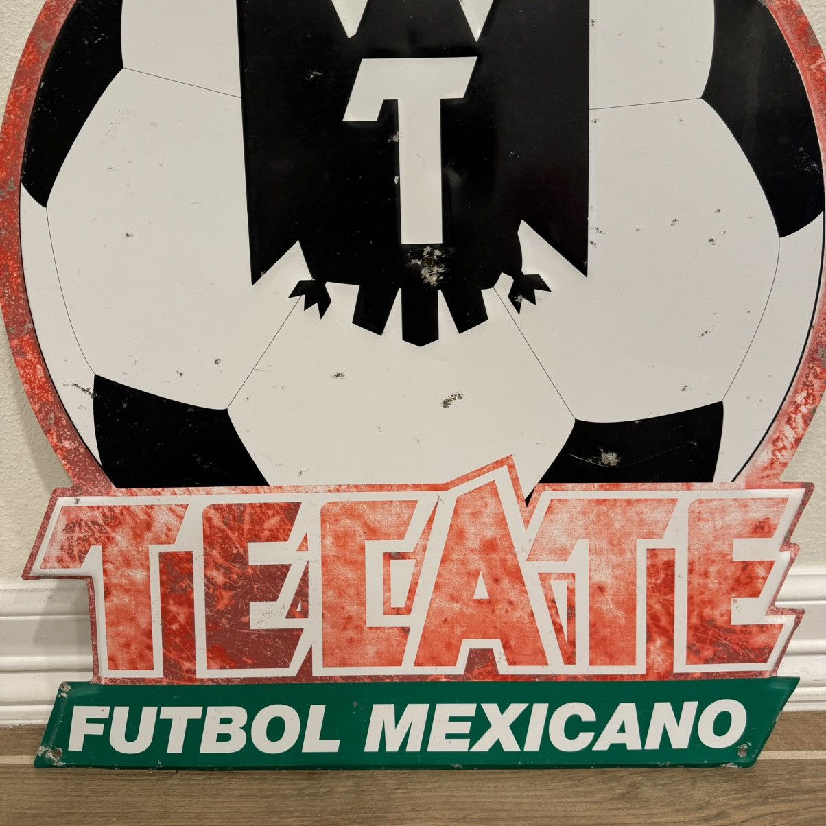 Other Tecate “Futbol Mexicano” 22x20in Tin Mexico Soccer Beer Sign Size ONE SIZE - 3 Thumbnail
