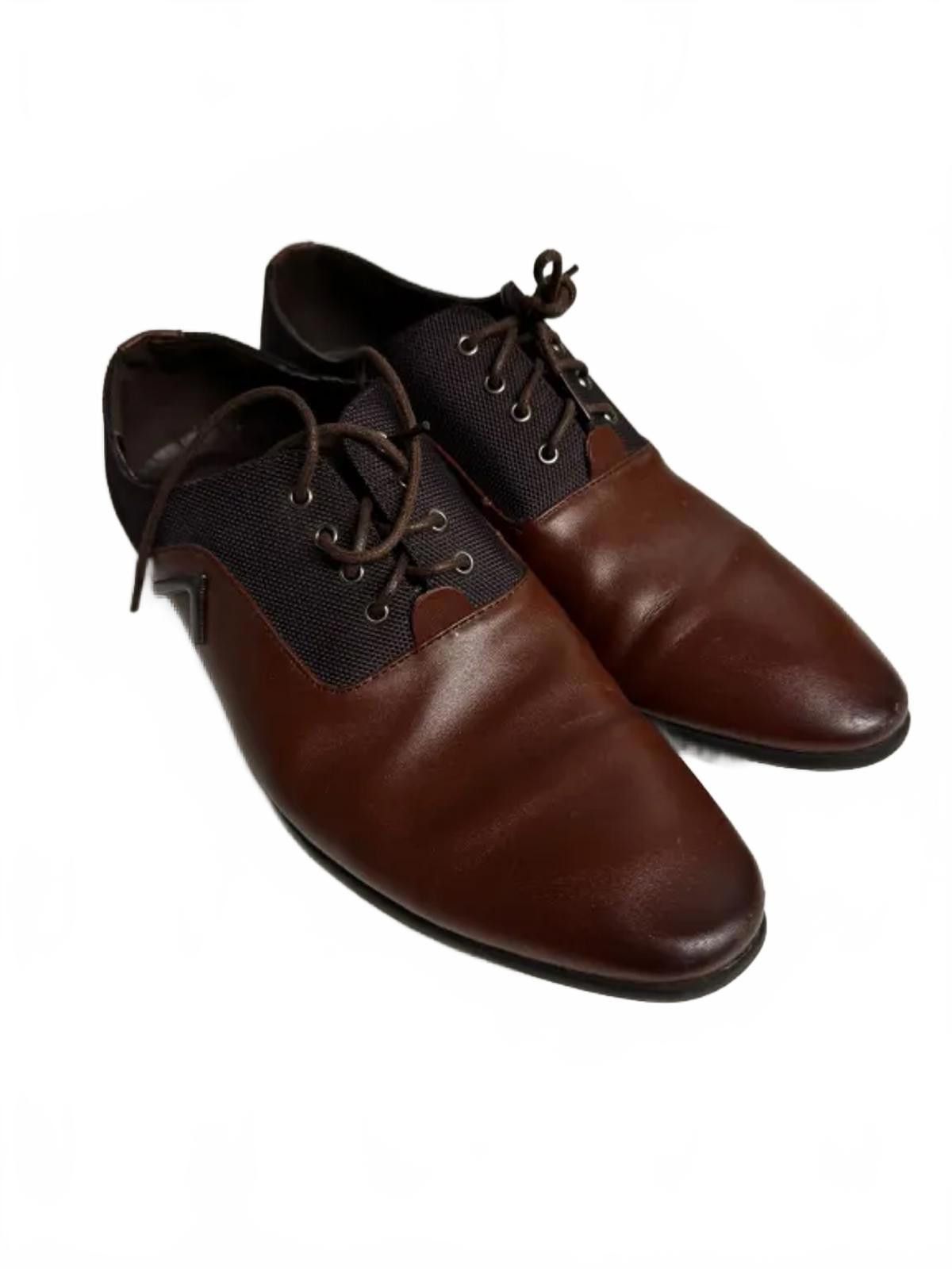 Designer Chengfa Stylish Brown Leather Shoes Size US 10 / EU 43 - 1 Thumbnail