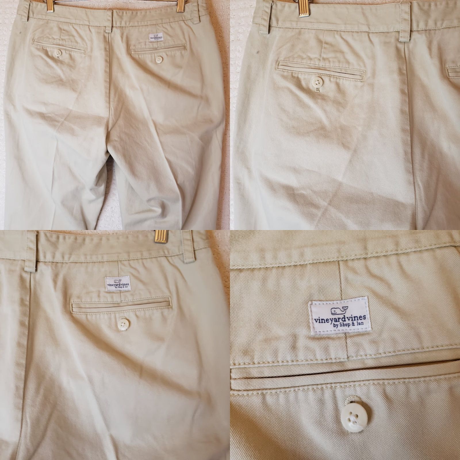 Vineyard Vines Vineyard Vines Pants Mens 36x32 Tan Flat Front Slim Fit Club Pant Chino Beige Solid Canvas 32in Inseam Mens Size US 36 / EU 52 - 8 Thumbnail