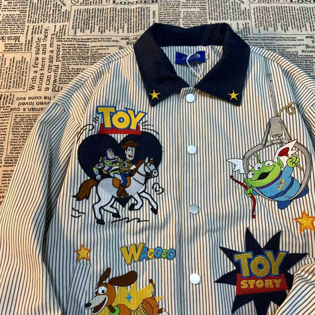 Vintage Toy Story Heavy Embroidery Varsity Jacket Size US M / EU 48-50 / 2 - 4 Thumbnail