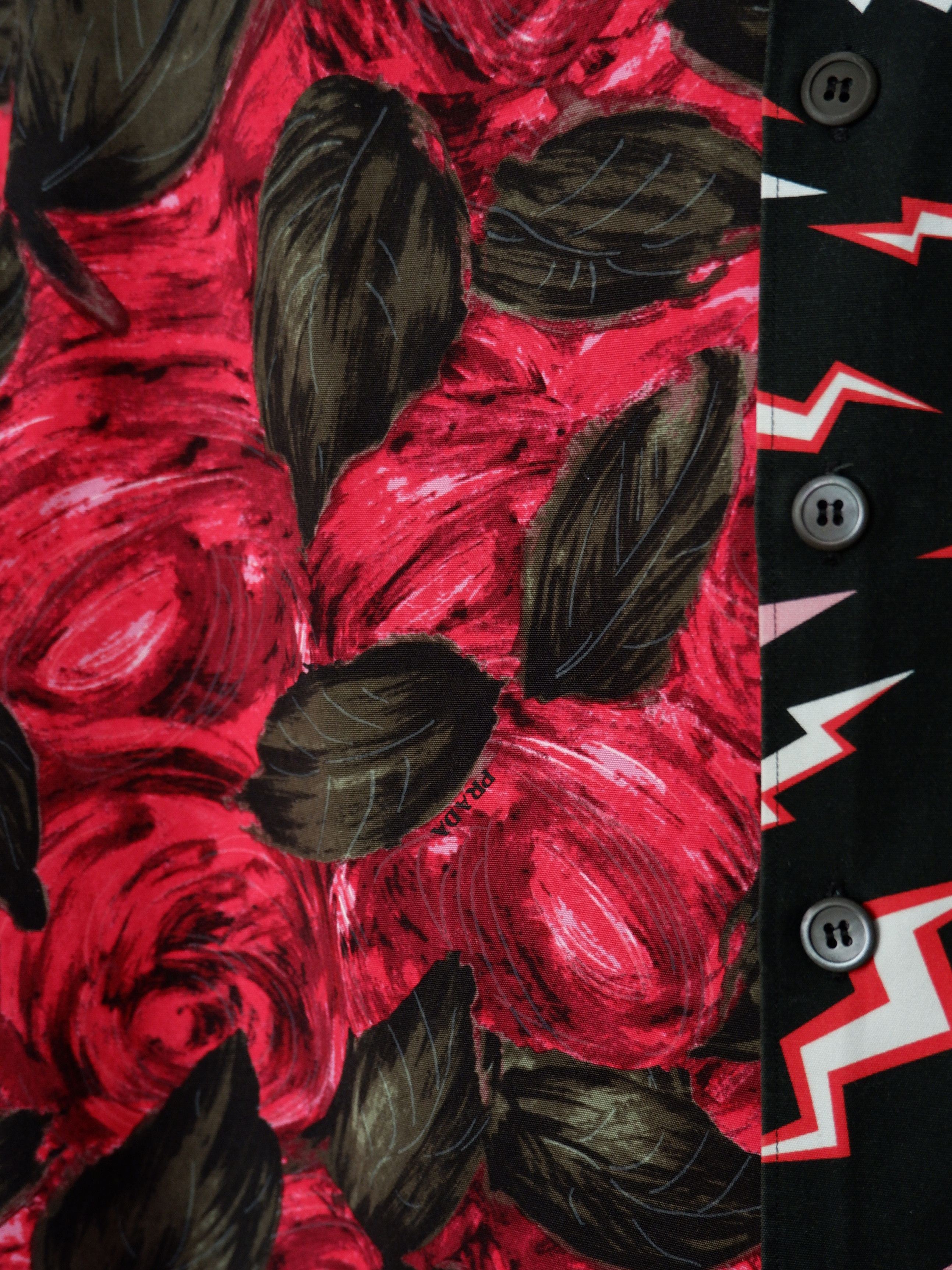 Prada Best price! Prada double match bolt print shirt AW19 Size US M / EU 48-50 / 2 - 3 Thumbnail