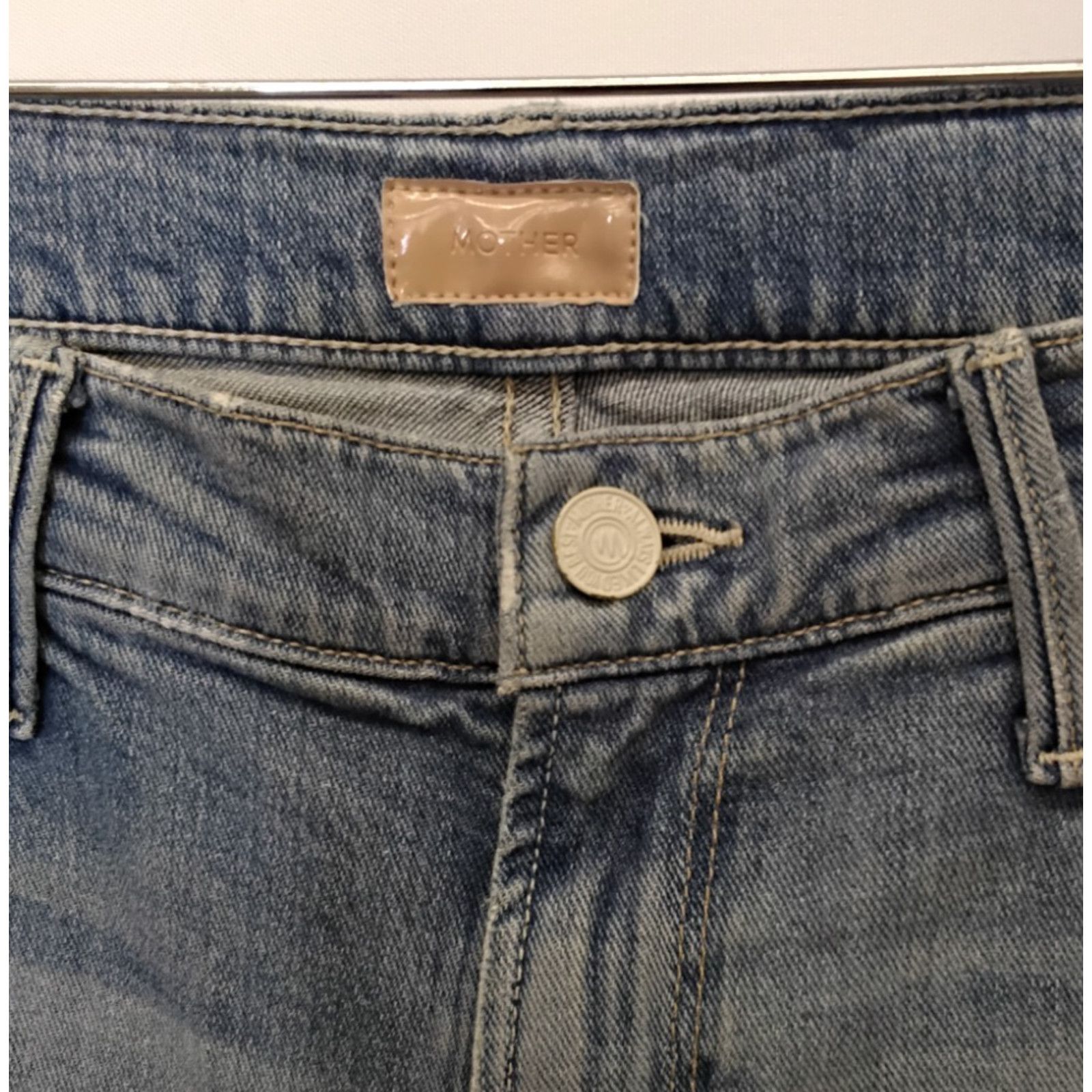 MOTHER Mother Jeans The Slacker Fray Women's 26x31 Light Wash Size 26" / US 2 / IT 38 - 4 Thumbnail