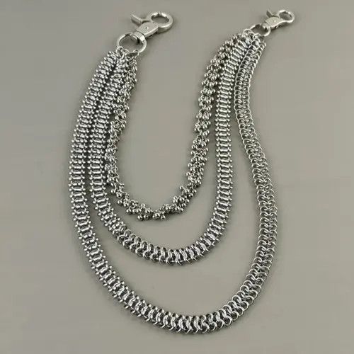 VIBE Cuban Style Stainless Steel Pants Chain Size ONE SIZE - 5 Thumbnail