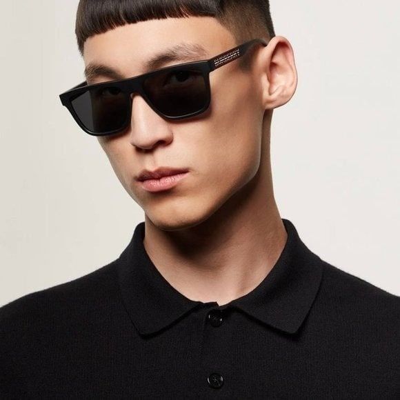 image of New Burberry Be4402U 346487 Matte Black/dark Grey Sunglasses, Men's