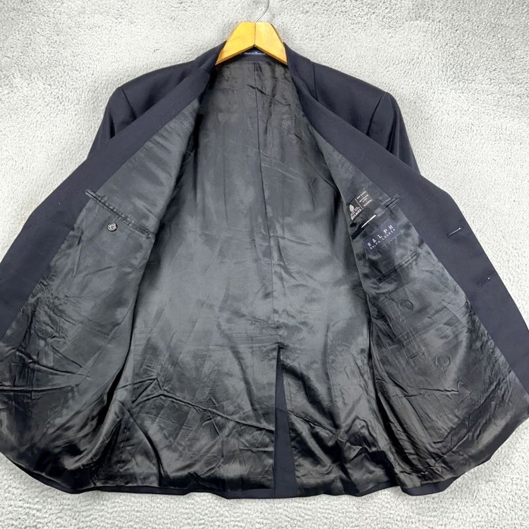 Ralph Lauren Ralph Lauren Sport Coat Blazer Mens 44R Black Wool 2 Button Tuxedo Jacket Long Sleeve Single-Breasted Victorian? Size 44R - 4 Thumbnail