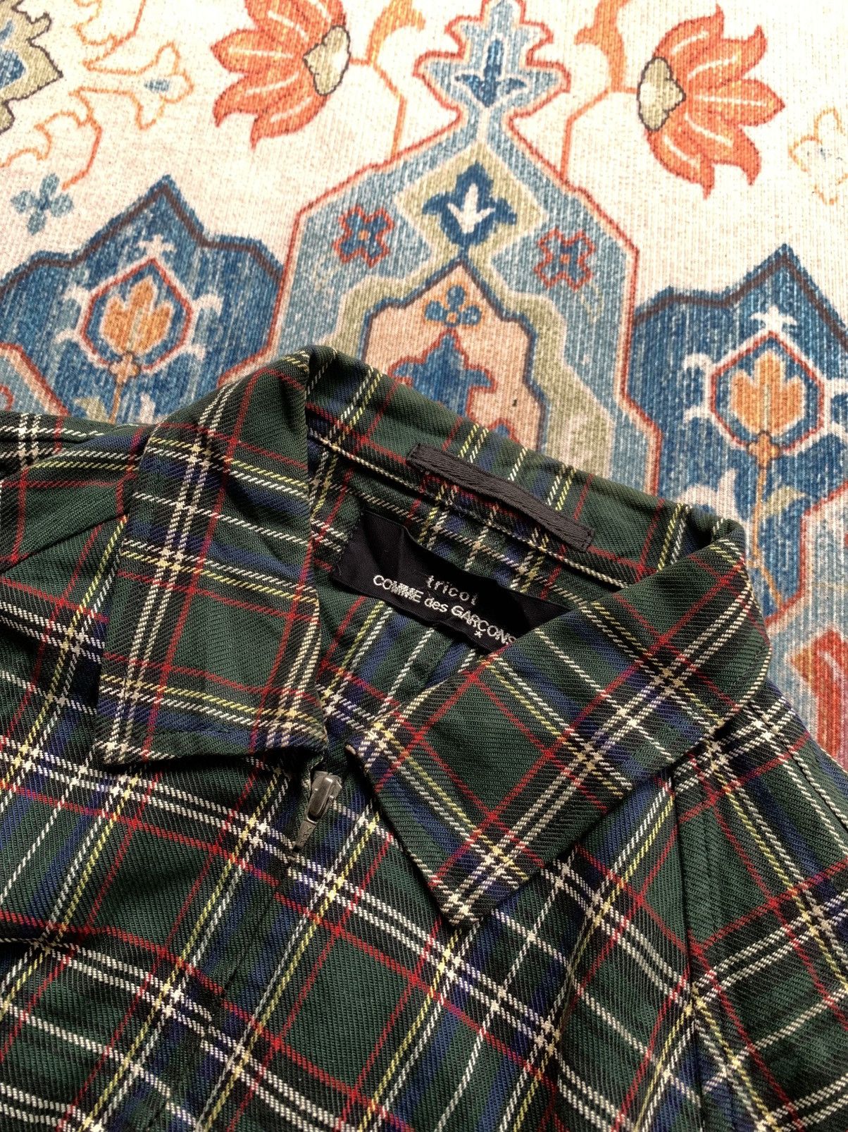 Tricot Comme des Garcons Tartan zip top Fw1990 Size M / US 6-8 / IT 42-44 - 6 Thumbnail