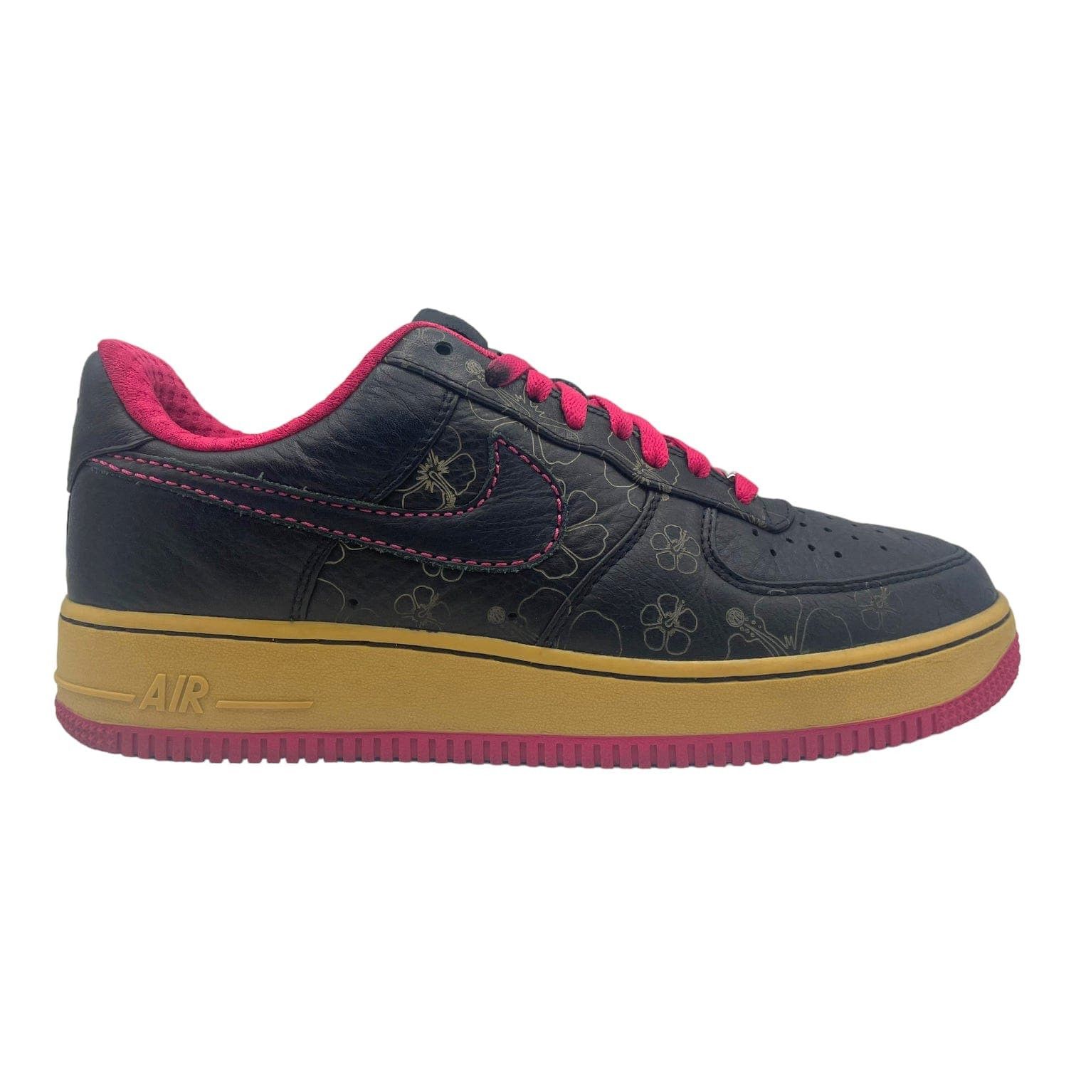 Air Force 1 Low Black Floral Pink