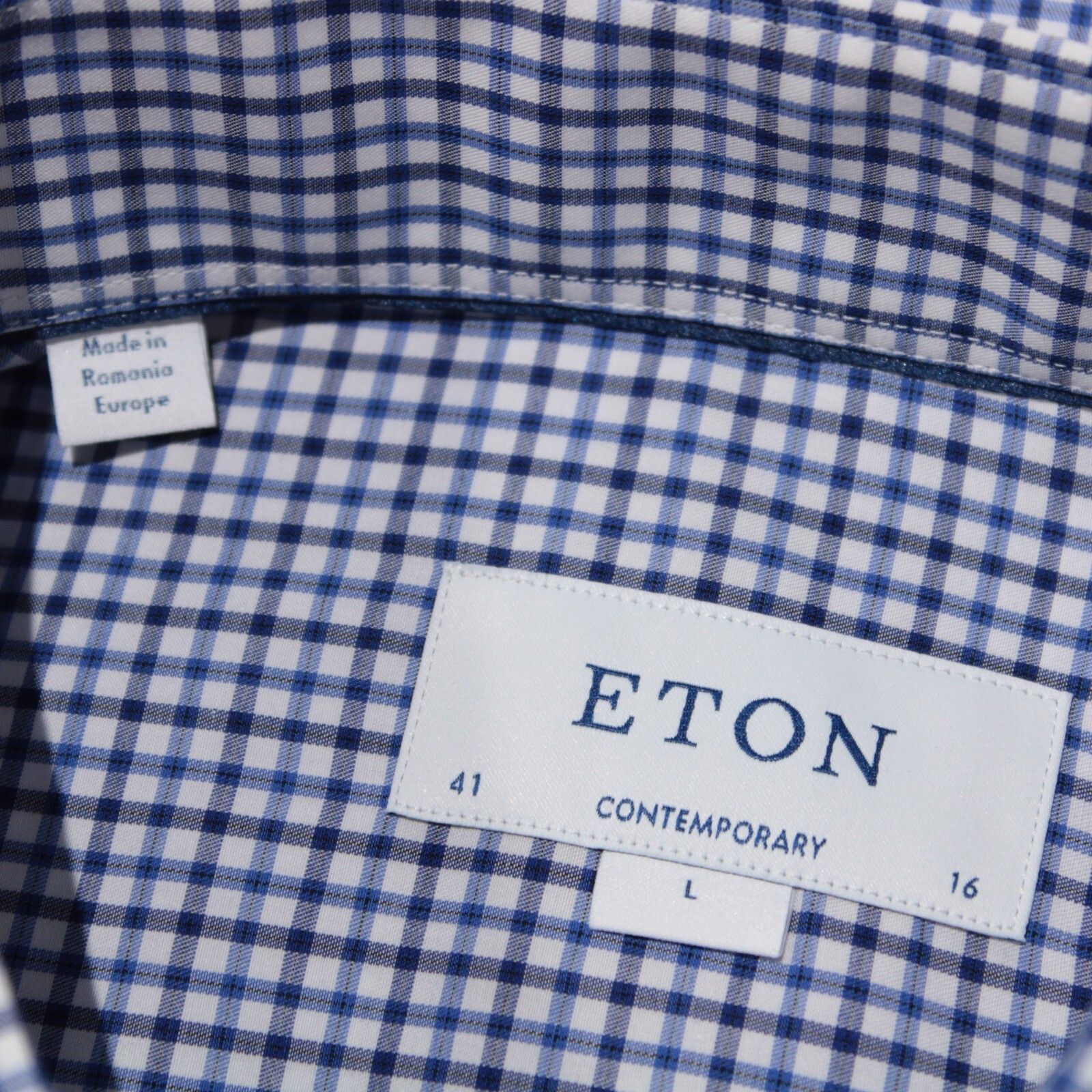 Eton Eton New with tags Shirt Size L US In Blue Size US L / EU 52-54 / 3 - 3 Thumbnail