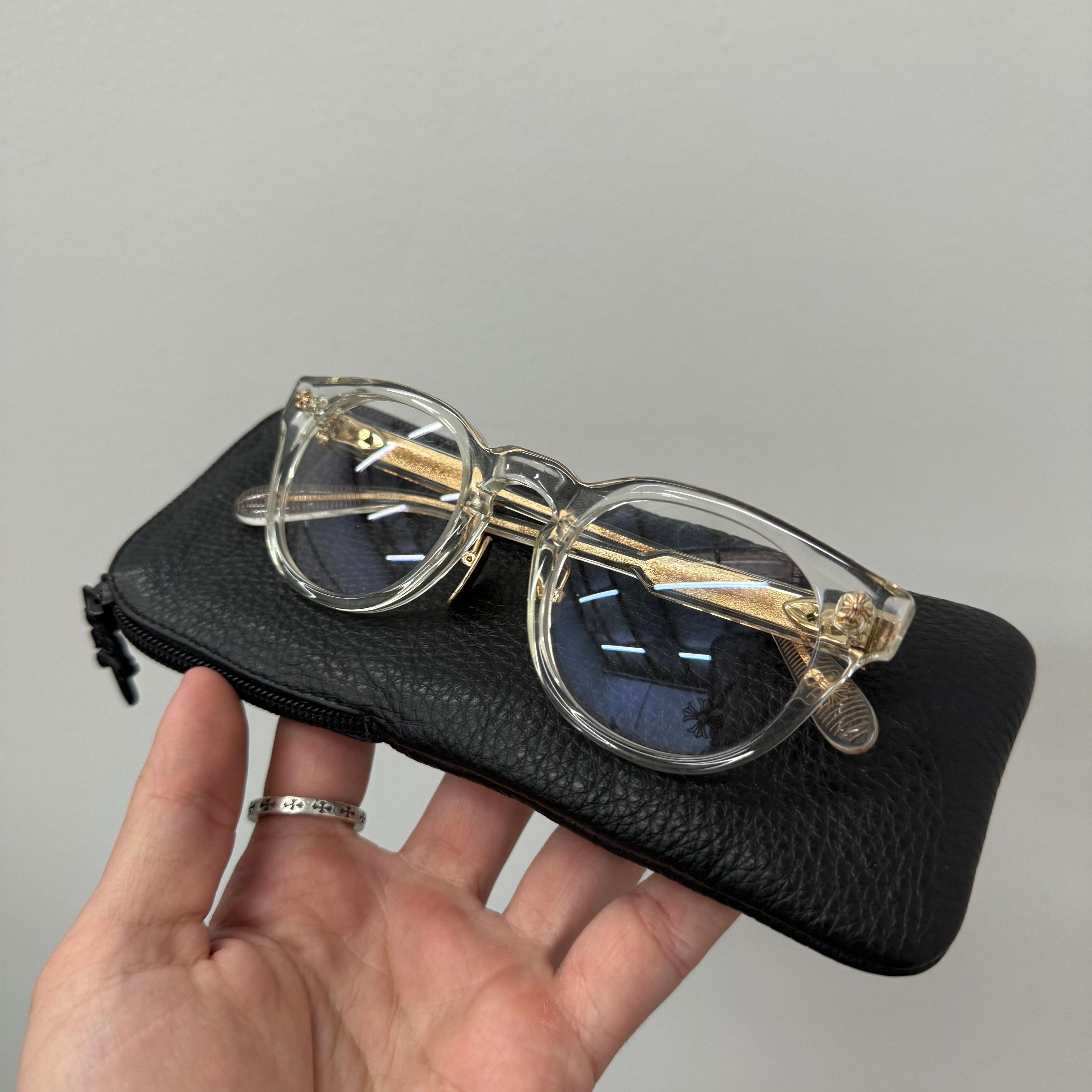 Chrome Hearts Chrome Hearts Dingalingalong Crystal Gold Glasses Size ONE SIZE - 1 Thumbnail