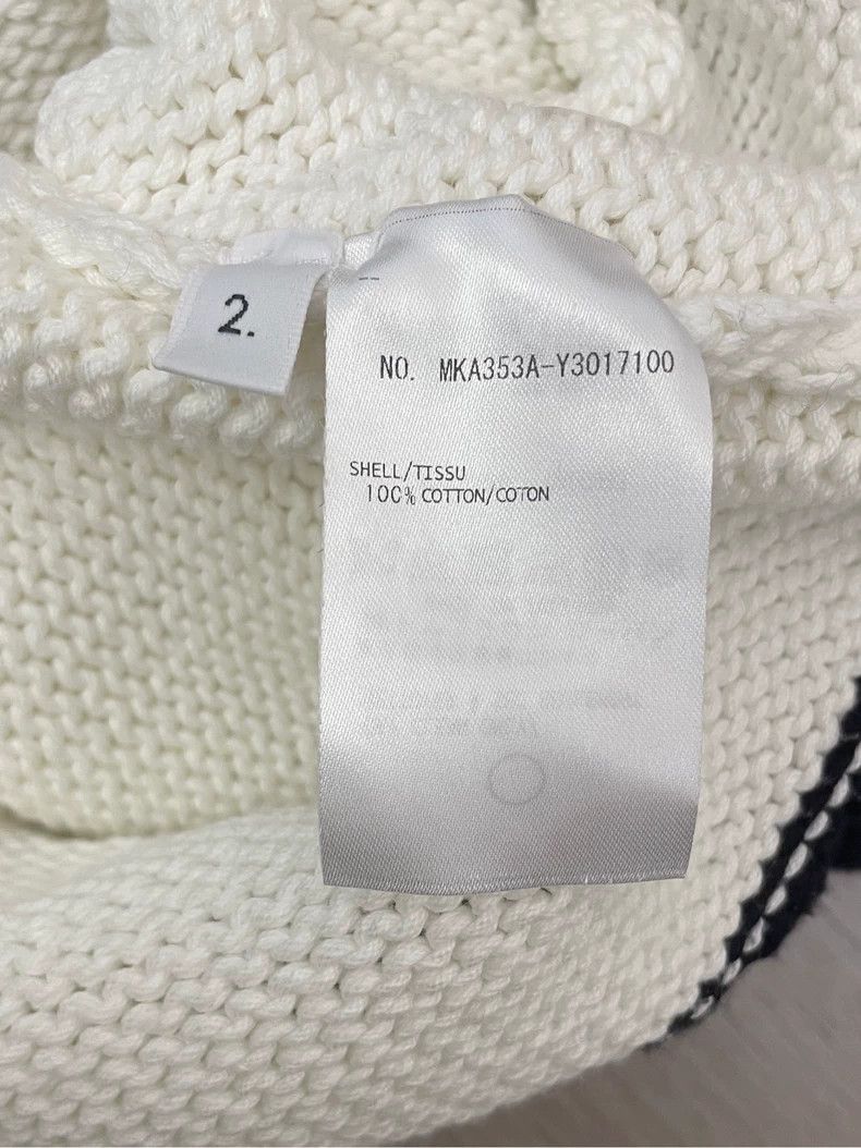 Thom Browne Thom browne White pocket striped twill round-neck knitted s Size US M / EU 48-50 / 2 - 6 Thumbnail