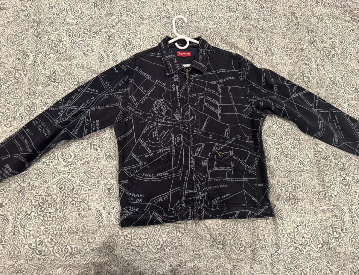 Supreme Supreme Gonz Map work jacket (SS19 mint) Size US M / EU 48-50 / 2 - 2 Thumbnail
