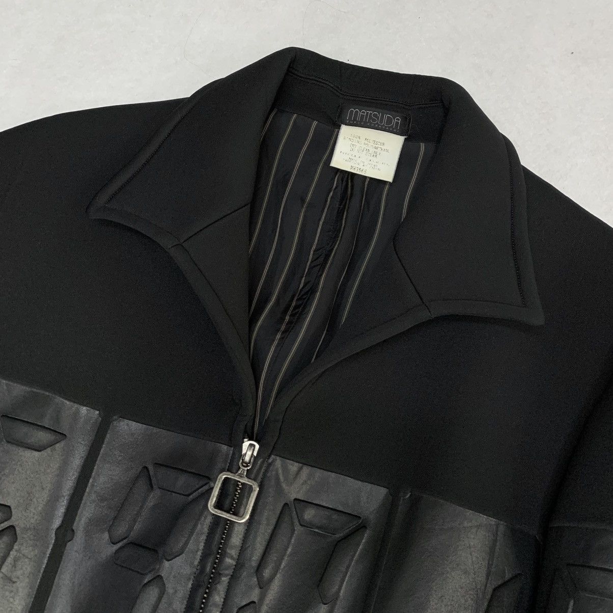 Matsuda 1980s Matsuda by Yukio Kobayashi Time Bomb Zipper Foam Coat Size US L / EU 52-54 / 3 - 4 Thumbnail