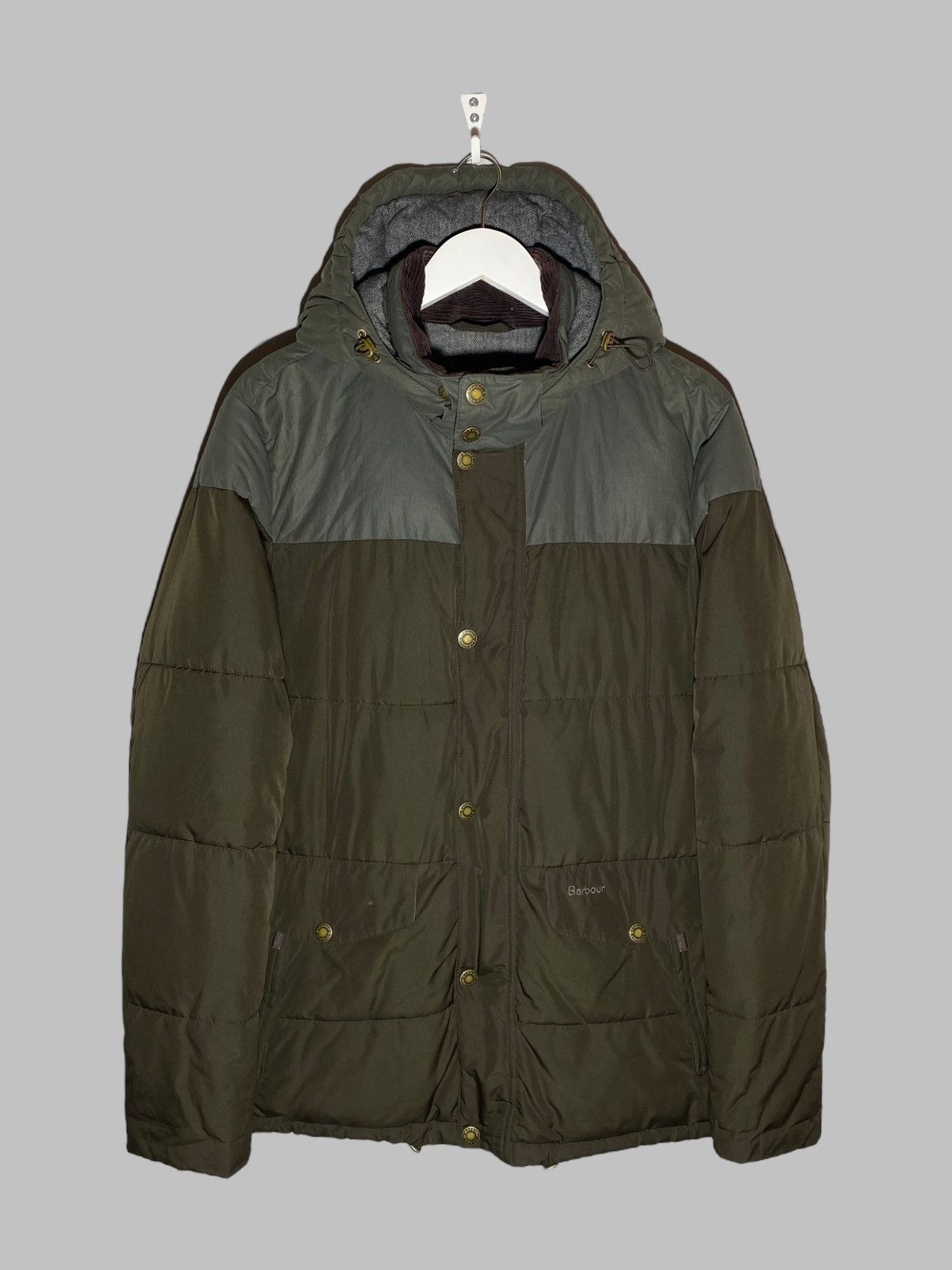 Barbour 🔥 BARBOUR CROMER PUFFER JACKET MILITARY GREEN FIBREDOWN Size US M / EU 48-50 / 2 - 1 Thumbnail