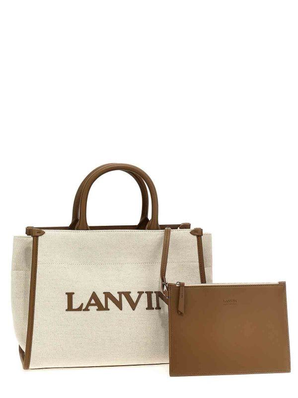 Lanvin o1y0326 Size : OS / Handbag in Cream/Brown Size ONE SIZE - 3 Thumbnail