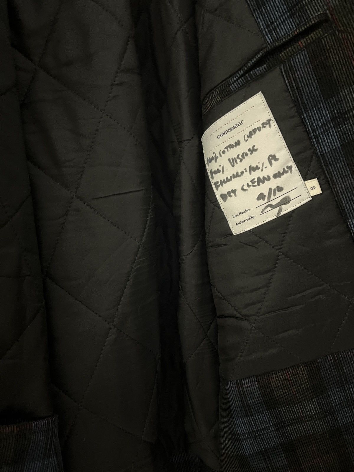 CMMAWEAR Cmmawear C Curl Flannel Padded Jacket | Grailed