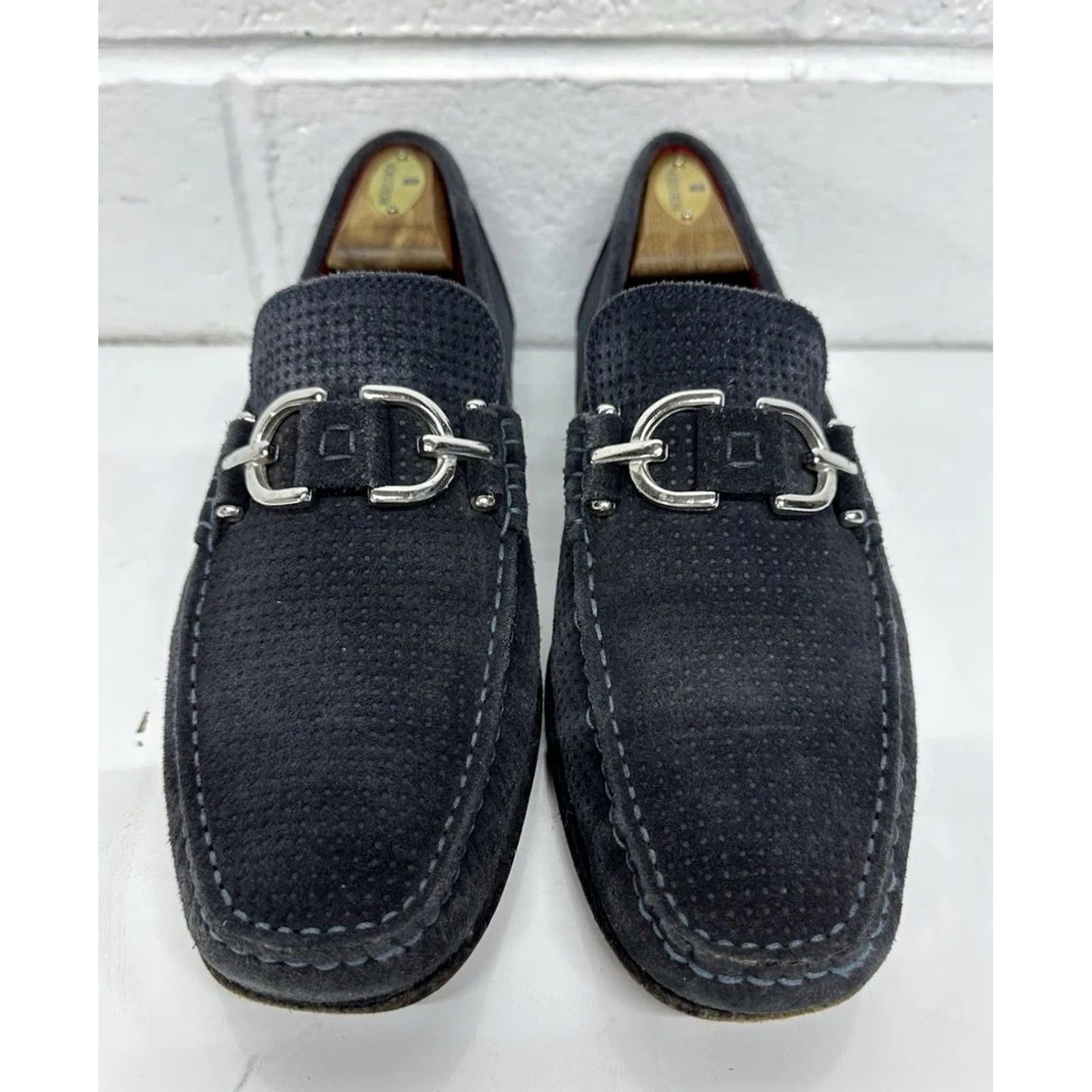 Donald Pliner Donald J Pliner Dacio Perf Sport Suede Loafers Navy Blue US 9.5 NWD Size US 10 / EU 43 - 2 Thumbnail