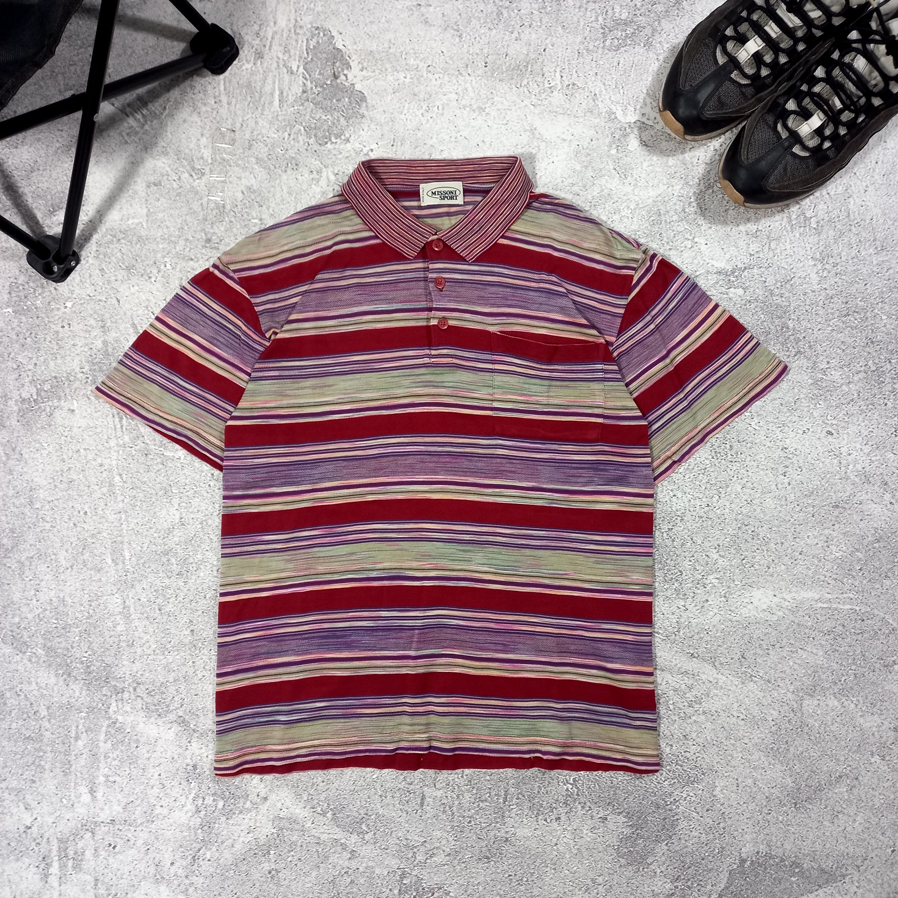 Vintage Missoni Sport Knit Polo Shirt