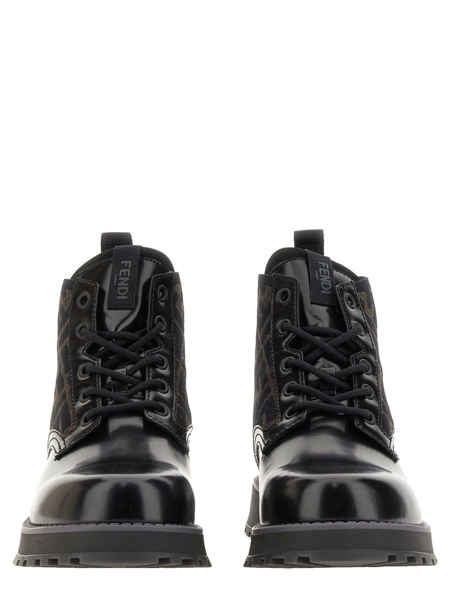 Fendi o1s1wg111224 Leather Biker Boots in Black Size US 12 / EU 45 - 4 Thumbnail