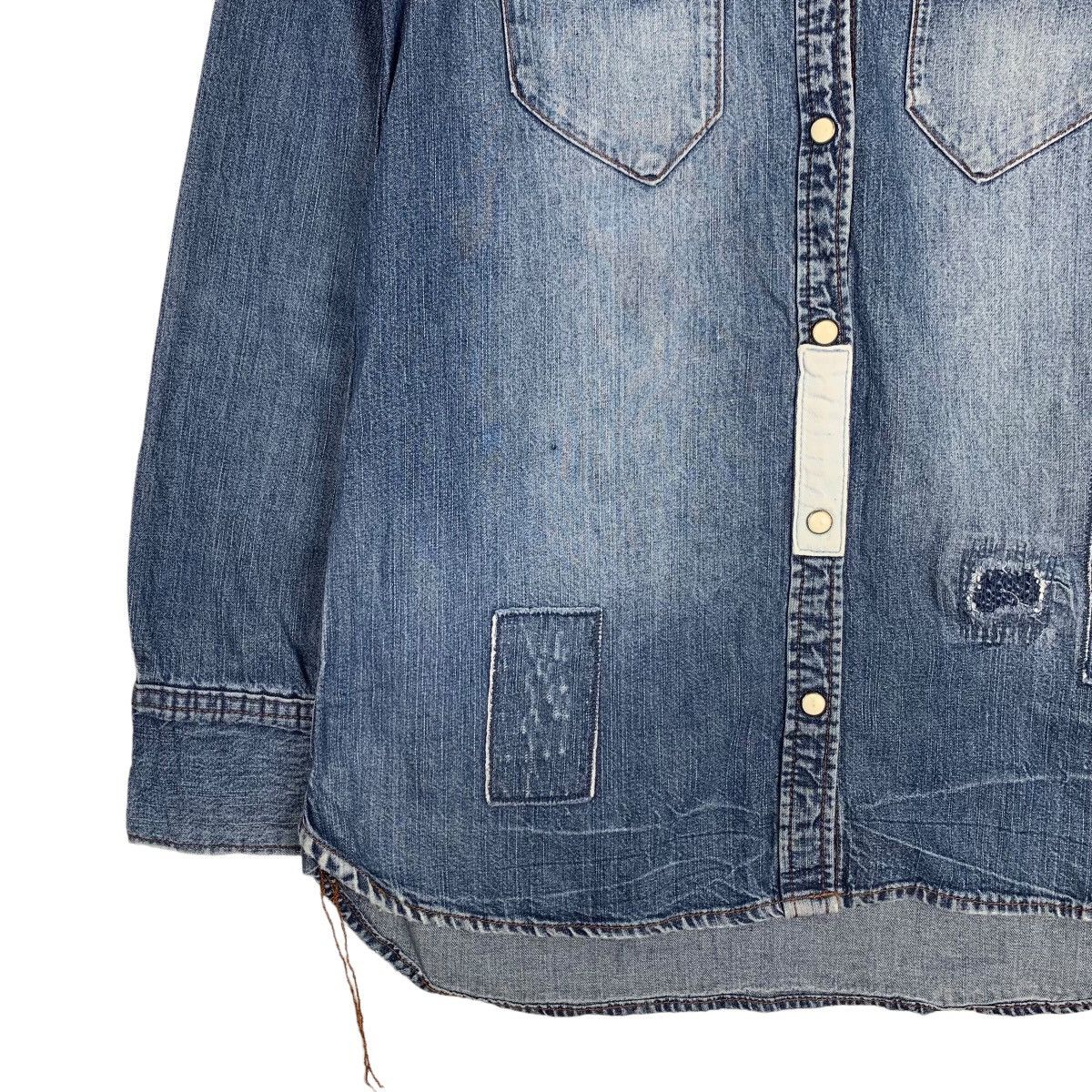 Avirex AVIREX Four Pocket Washed Denim Jacket #0185-C9 Size S / US 4 / IT 40 - 4 Thumbnail