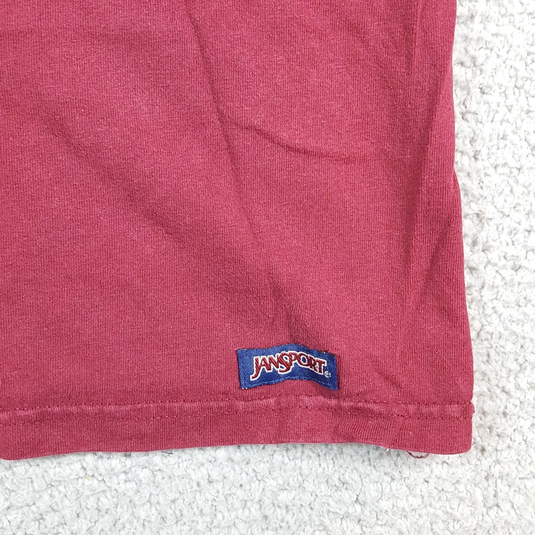 Jansport VINTAGE Virginia Tech Hokies T Shirt Mens 90s XL JanSport College Crew Neck Red Cotton Embroidered Logo Shirt Size US XL / EU 56 / 4 - 4 Thumbnail