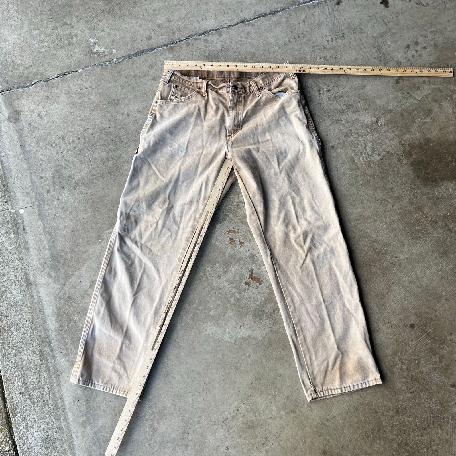 Vintage VINTAGE TAN DICKIES PANTS CARPENTER 34X32 Size US 34 / EU 50 - 5 Thumbnail