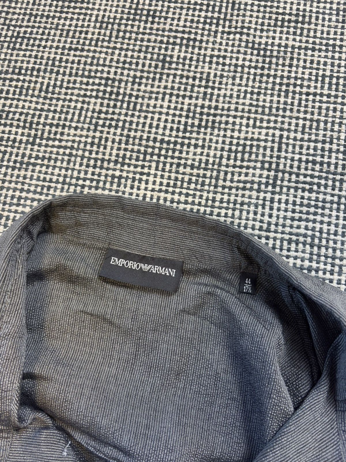 Emporio Armani Emporio Armani vintage silver viscose silk pleated shirt Size US L / EU 52-54 / 3 - 2 Thumbnail