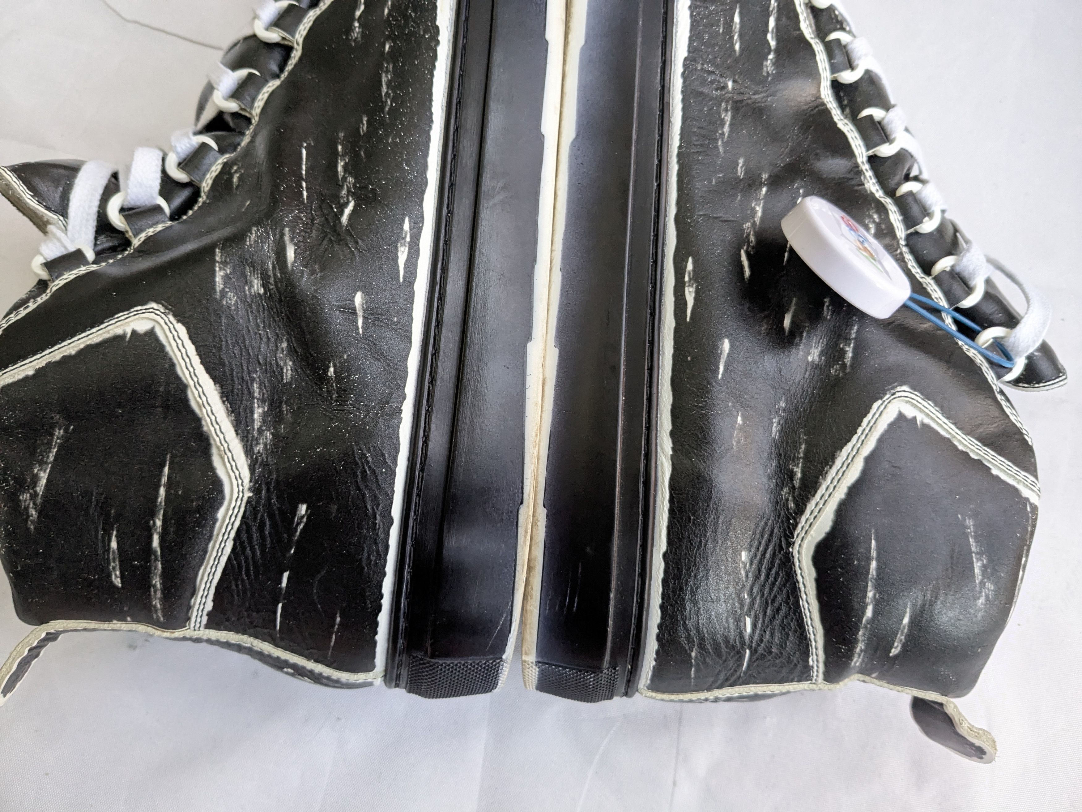 Balenciaga Balenciaga Arena Black White 11 Leather High Tops Size US 11 / EU 44 - 8 Thumbnail