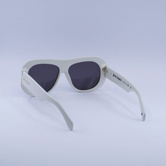 Palm Angels Palm Angels PERI103 ELFIN 0107 Sunglasses White Aviator Size ONE SIZE - 5 Thumbnail