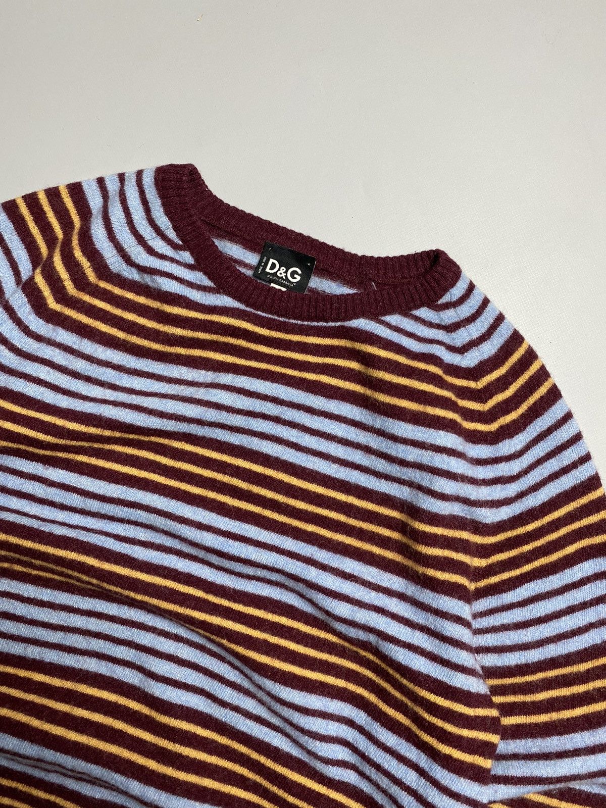 Dolce & Gabbana Dolce Gabbana Vintage stripped wool sweater size L Size L / US 10 / IT 46 - 2 Thumbnail