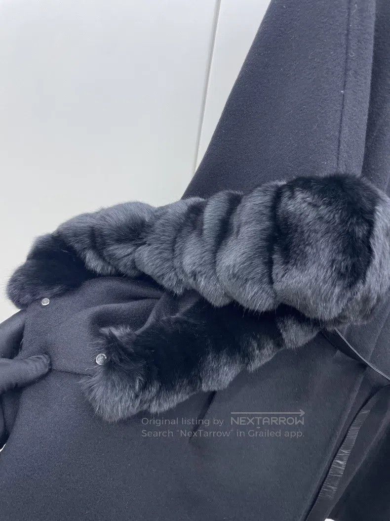 Loro Piana Loro Piana Black Mochi and Cashmere Cloak Coat Size M / US 6-8 / IT 42-44 - 5 Thumbnail