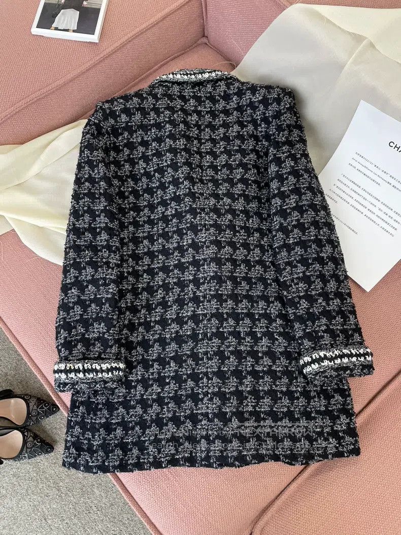 Chanel Chanel Si Forest Series Black and Silver Tweed Checkered C Size XS / US 0-2 / IT 36-38 - 5 Thumbnail