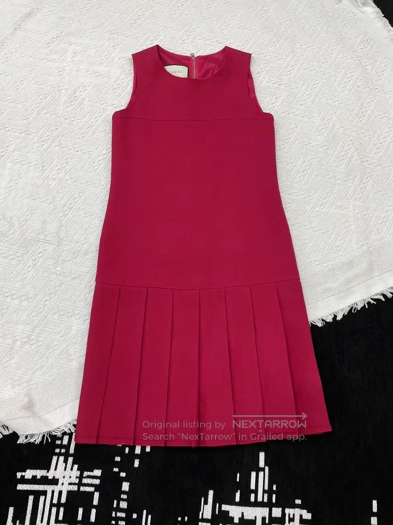Gucci Gucci Rose-red sleeveless dress Size XS / US 0-2 / IT 36-38 - 1 Thumbnail