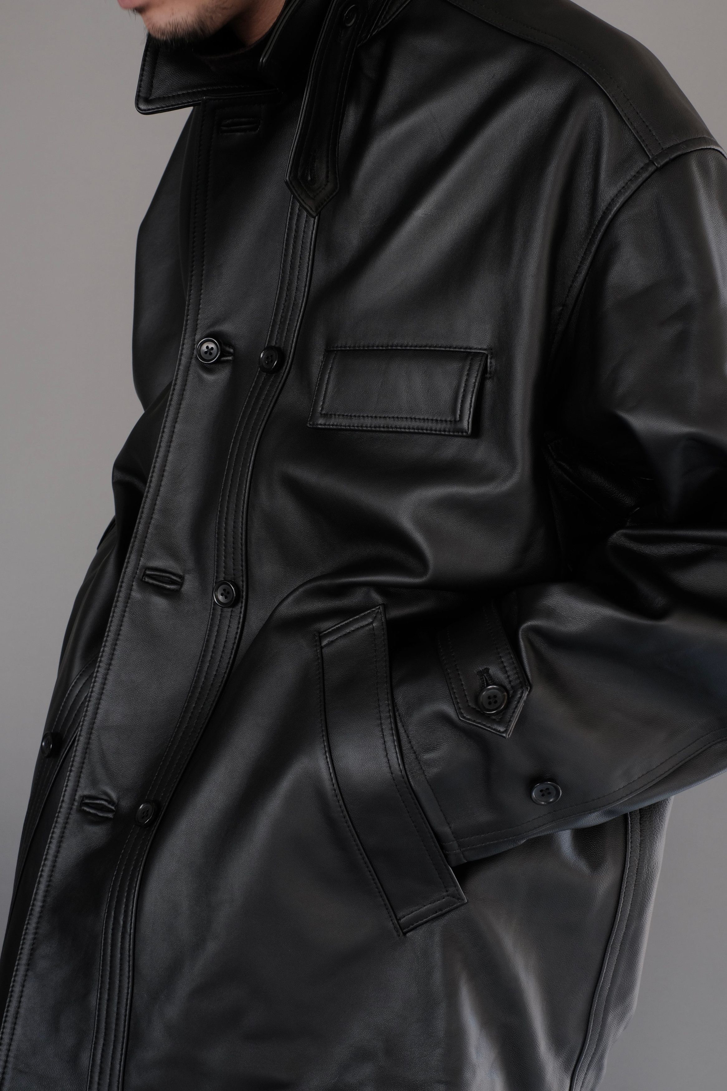Graphpaper ($1340) Sheep Leather Corbusier Jacket Size US L / EU 52-54 / 3 - 2 Thumbnail