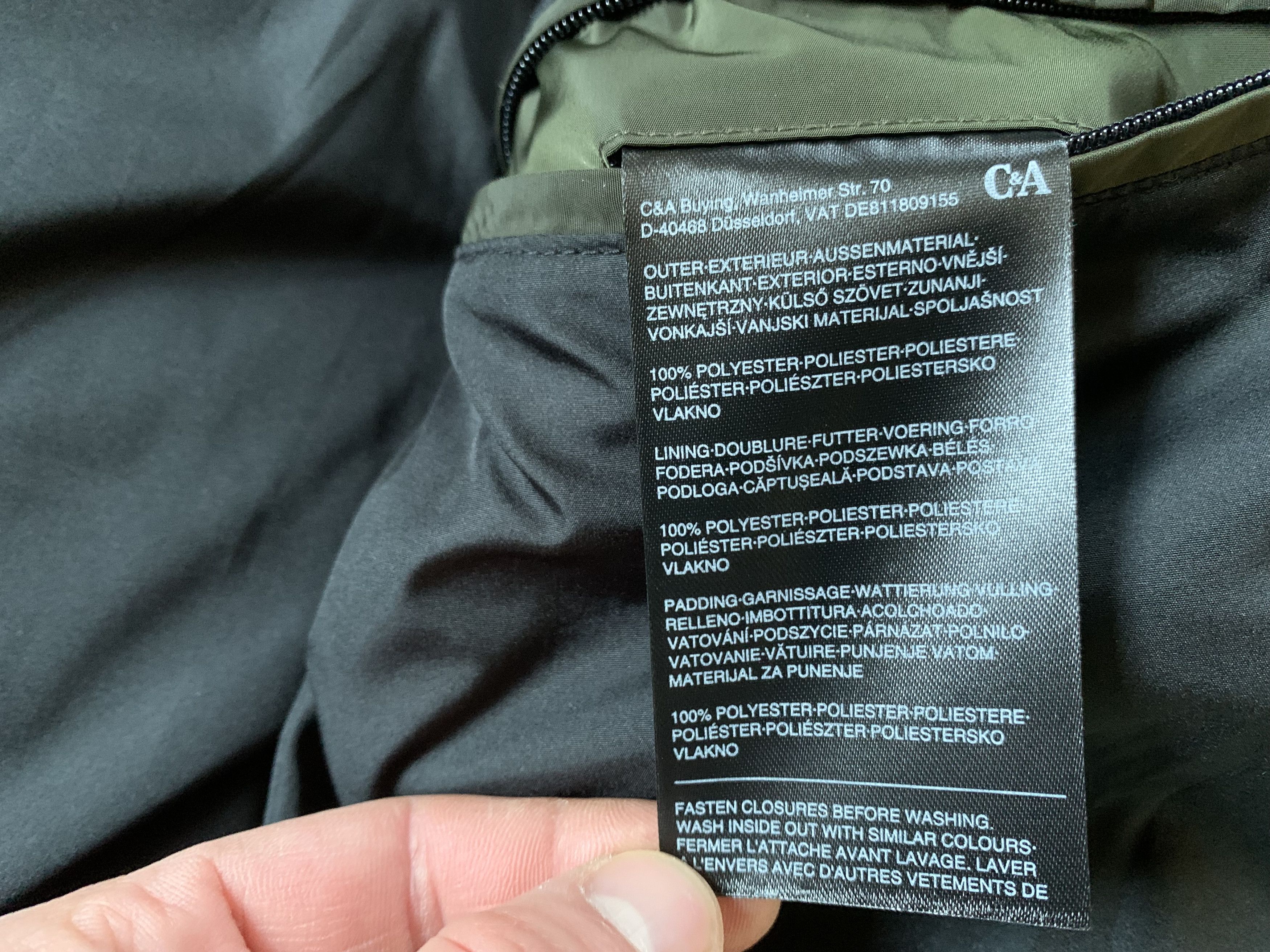 C&A C&A New Khaki Quilted Jacket Size US M / EU 48-50 / 2 - 7 Thumbnail