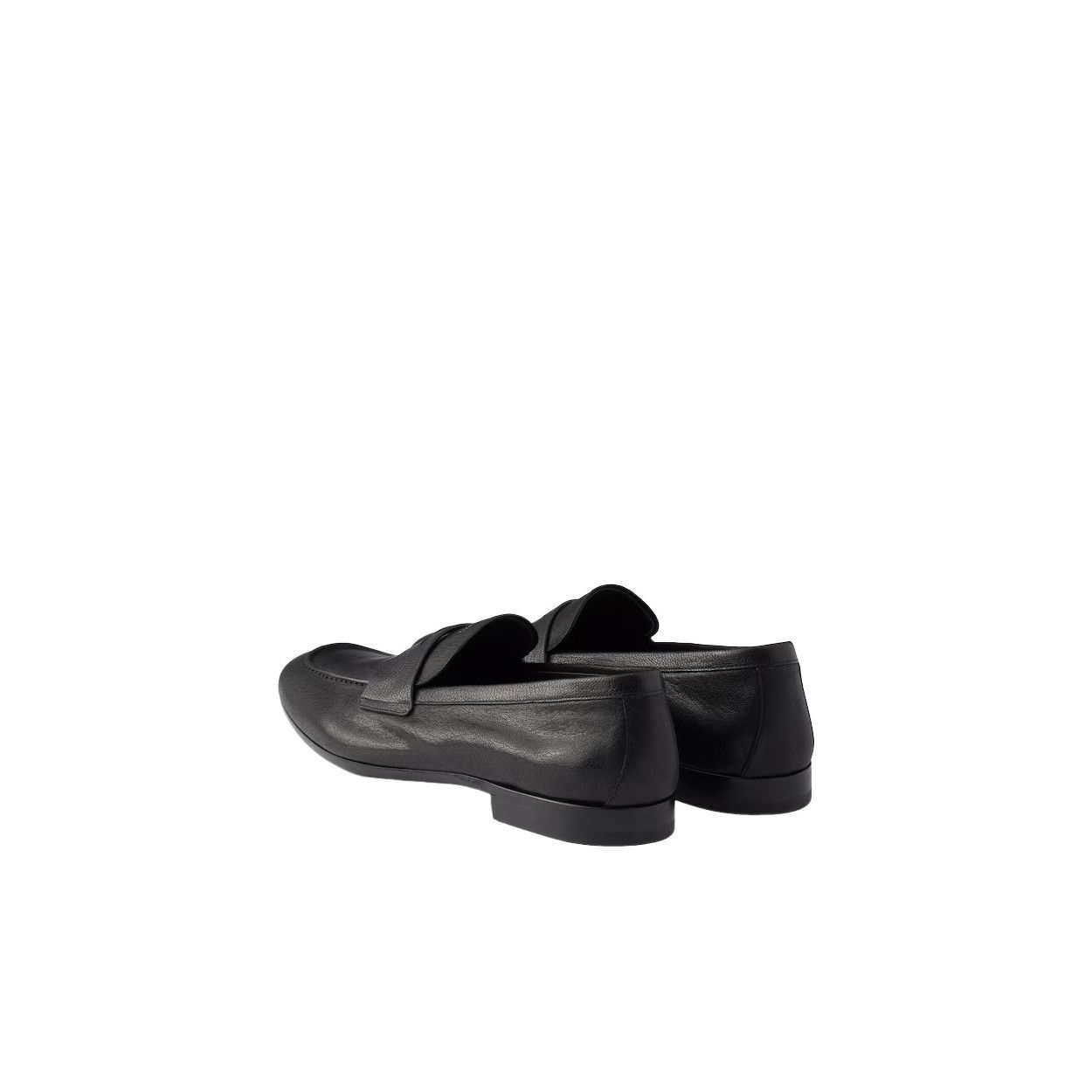 Prada PRADA $1350 Black Leather Loafers New/Authentic (Men's size: Size US 7 / EU 40 - 4 Thumbnail