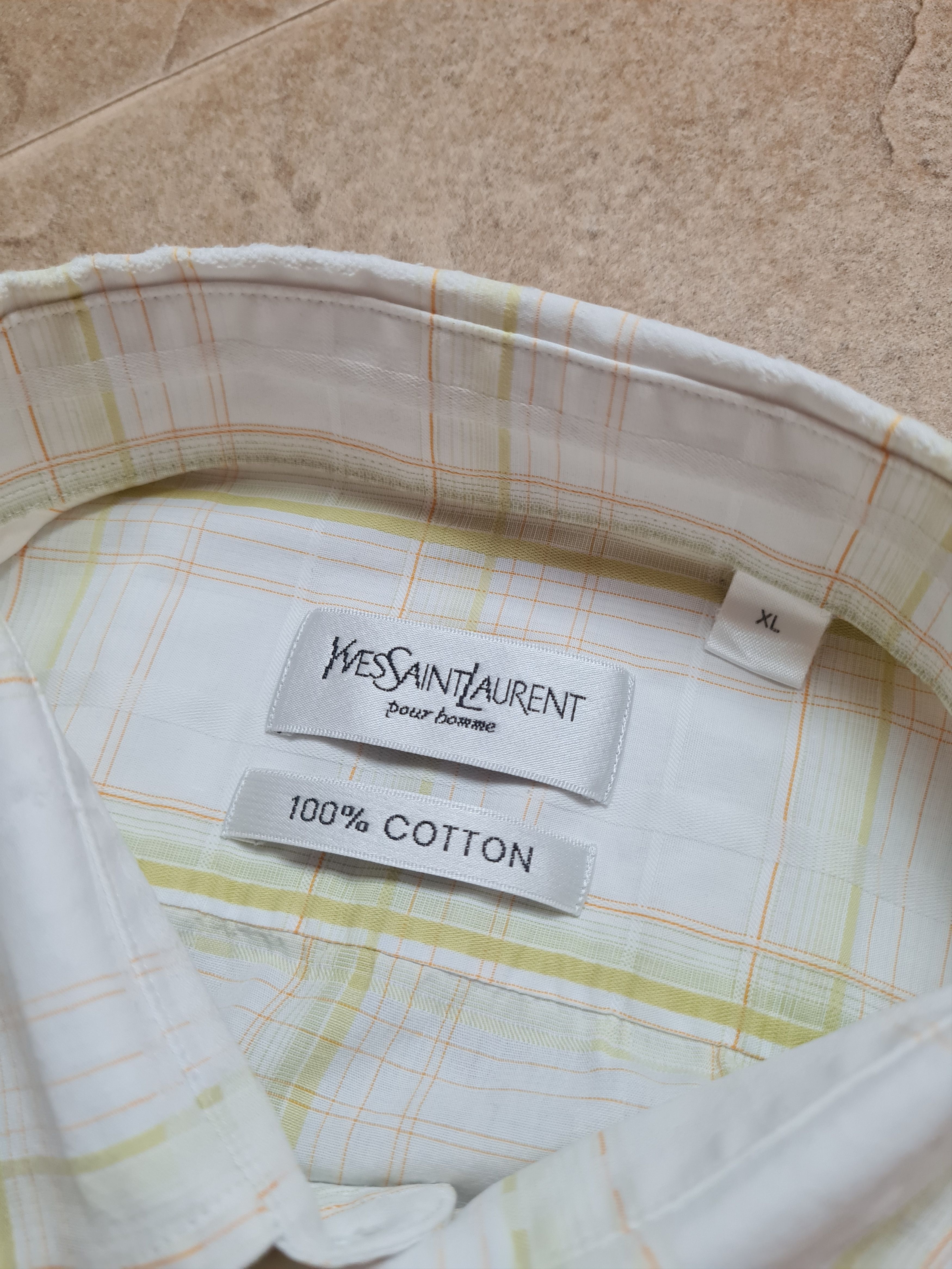 Yves Saint Laurent 90s Yves Saint Laurent YSL Shirt Rare Retro Hype Cheimse Size US XL / EU 56 / 4 - 13 Thumbnail