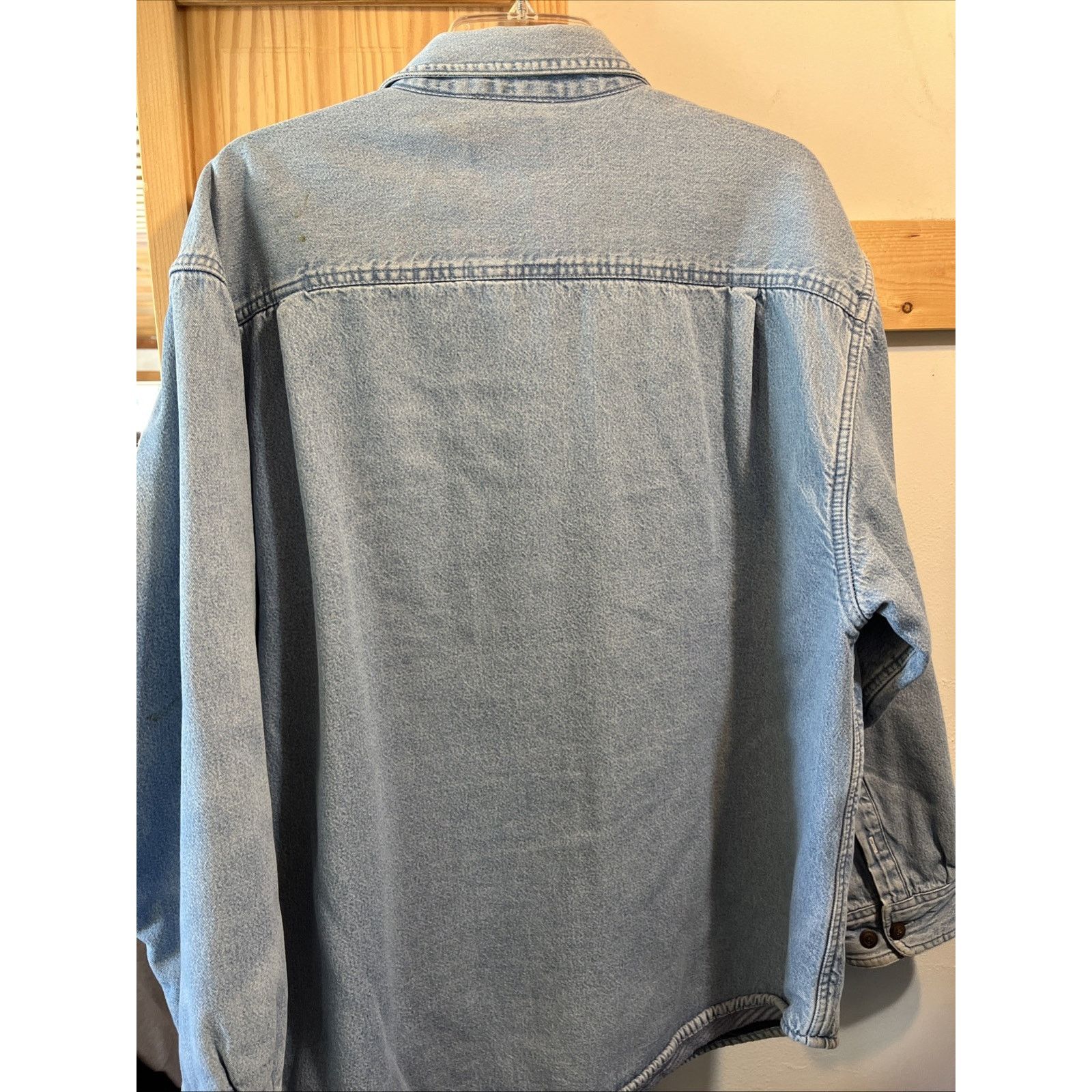 Puritan Puritan Men's L 42/44 Blue Cotton Denim Fleece Lined Shacket Size US L / EU 52-54 / 3 - 13 Thumbnail