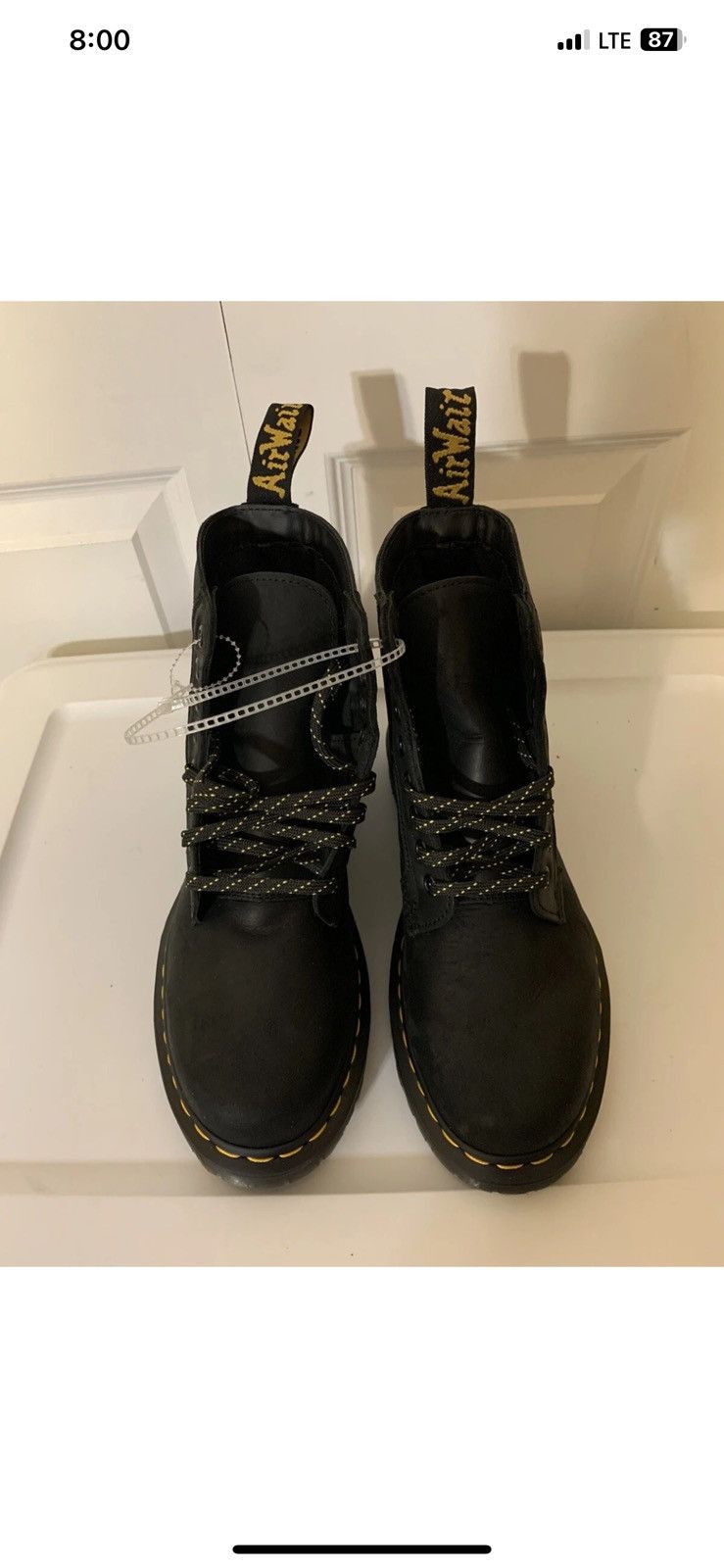 Dr. Martens Dr Martens mens sz 7 boots black docs 1460 panel Size US 7 / EU 40 - 3 Thumbnail