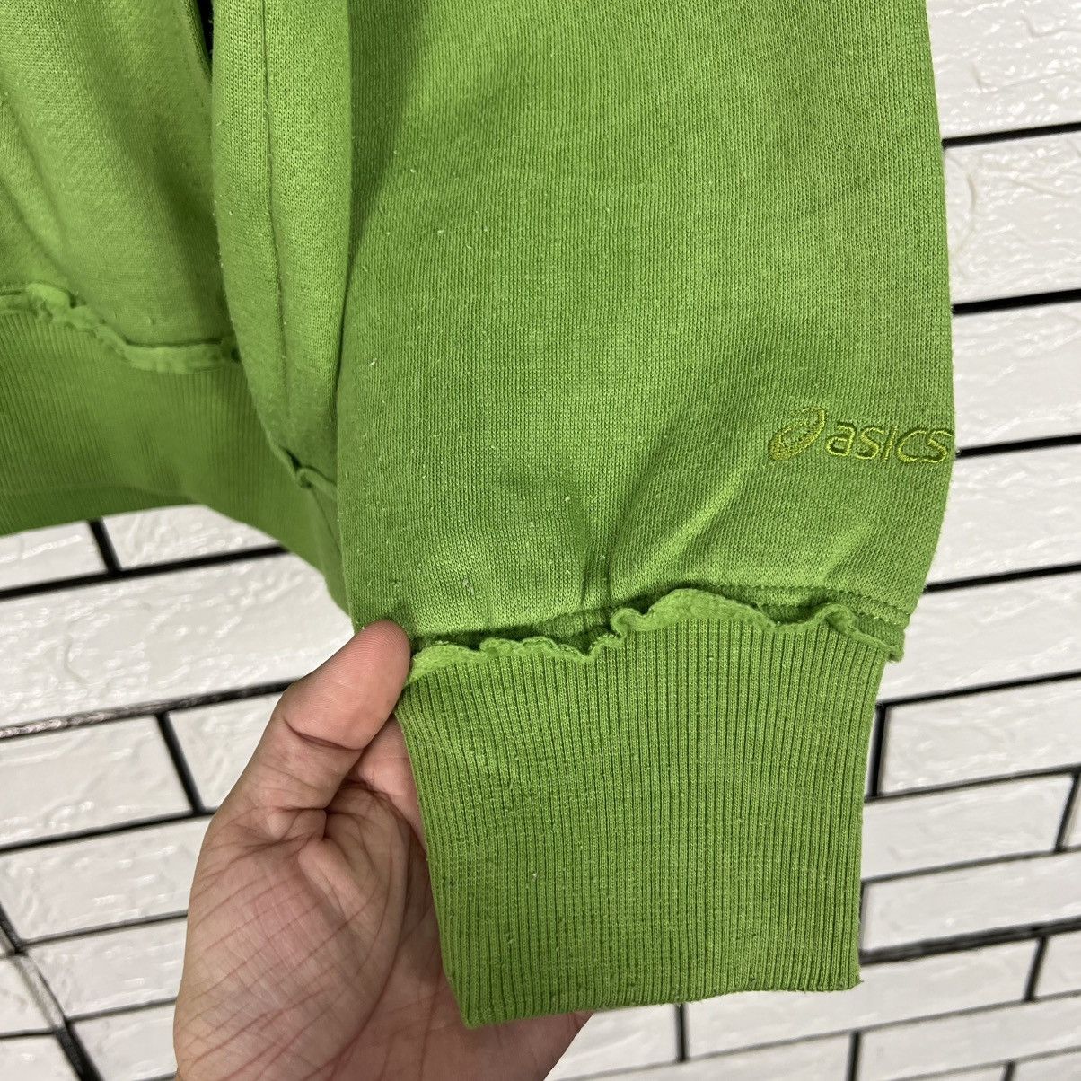 Asics ASICS TOKYO 07 Green Zipper Hoodie Sweatshirt #4232-C193 Size US S / EU 44-46 / 1 - 8 Thumbnail