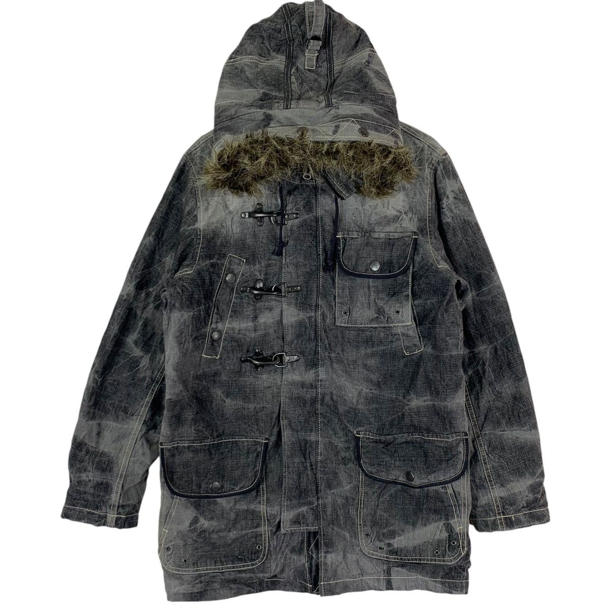 If Six Was Nine × In The Attic × Vintage ⚡️⚡️VINTAGE ALLIX DESIGN WEAR STONE WASH HOODIE JACKET Size US L / EU 52-54 / 3 - 1 Thumbnail