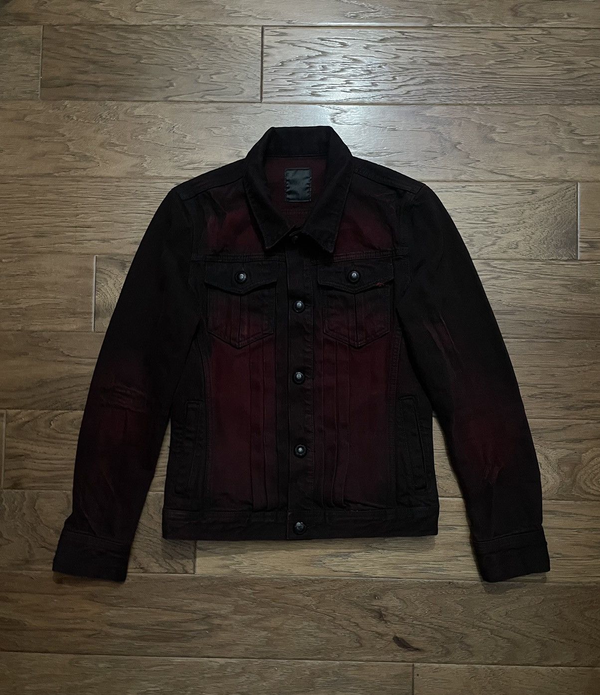 image of Avant Garde x If Six Was Nine Archive Midas Blood Red Denim Jacket, Men's (Size Small)