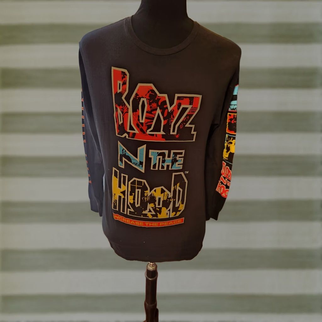 Vintage Boyz N The Hood Shirt Long Sleeve Adult Large Black 90s Hip Hop Movie Graphic Tee Vintage No? Size US L / EU 52-54 / 3 - 1 Thumbnail