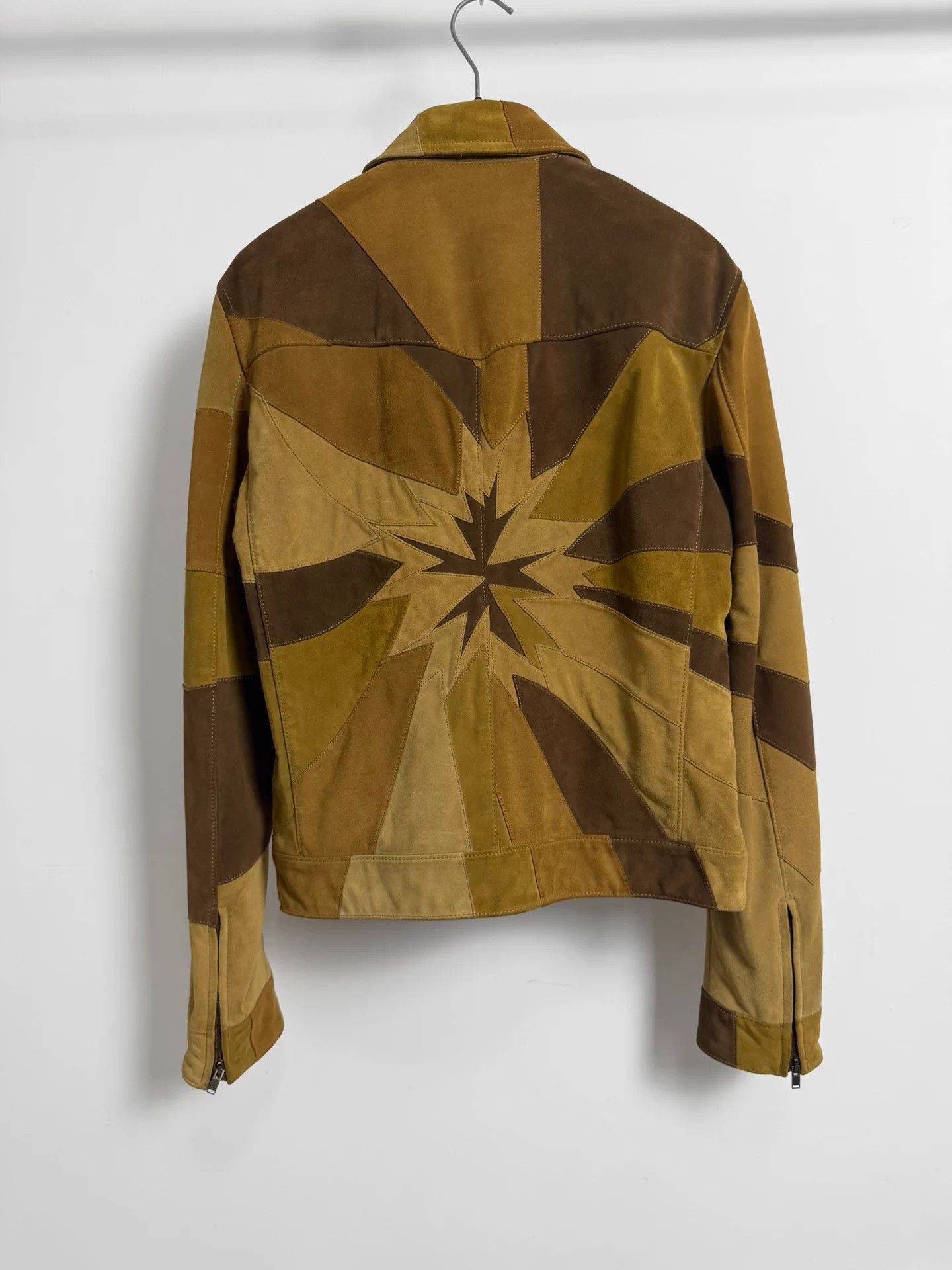 Saint Laurent Paris SLP 15SS Psych Rock Sunburst Suede Colorblock Jkt 46 Size US S / EU 44-46 / 1 - 2 Thumbnail