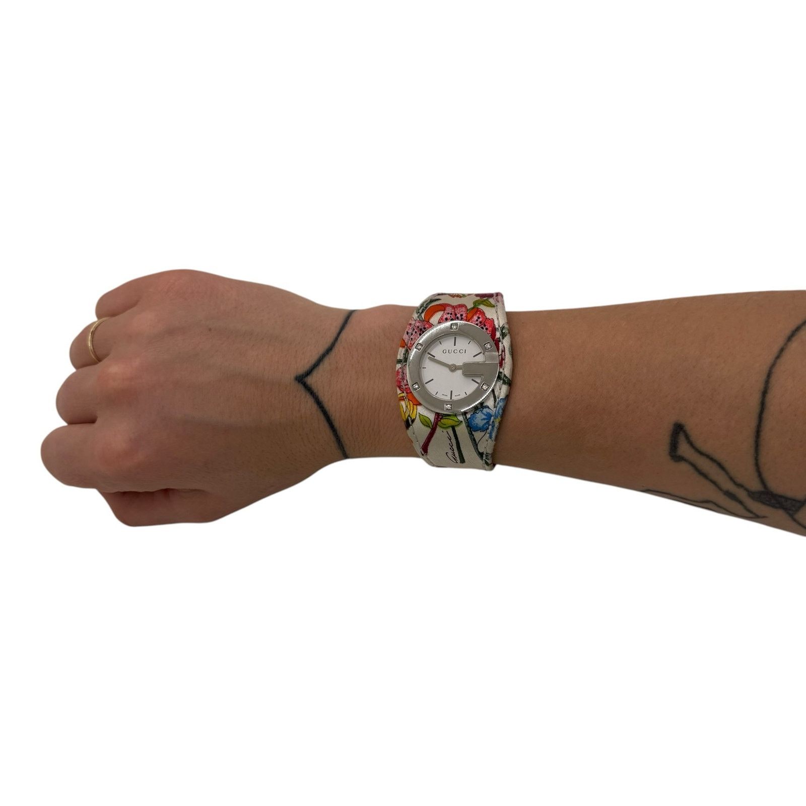 Gucci Gucci Limited Edition Flora Diamond G-Bandeau Watch Size ONE SIZE - 2 Thumbnail
