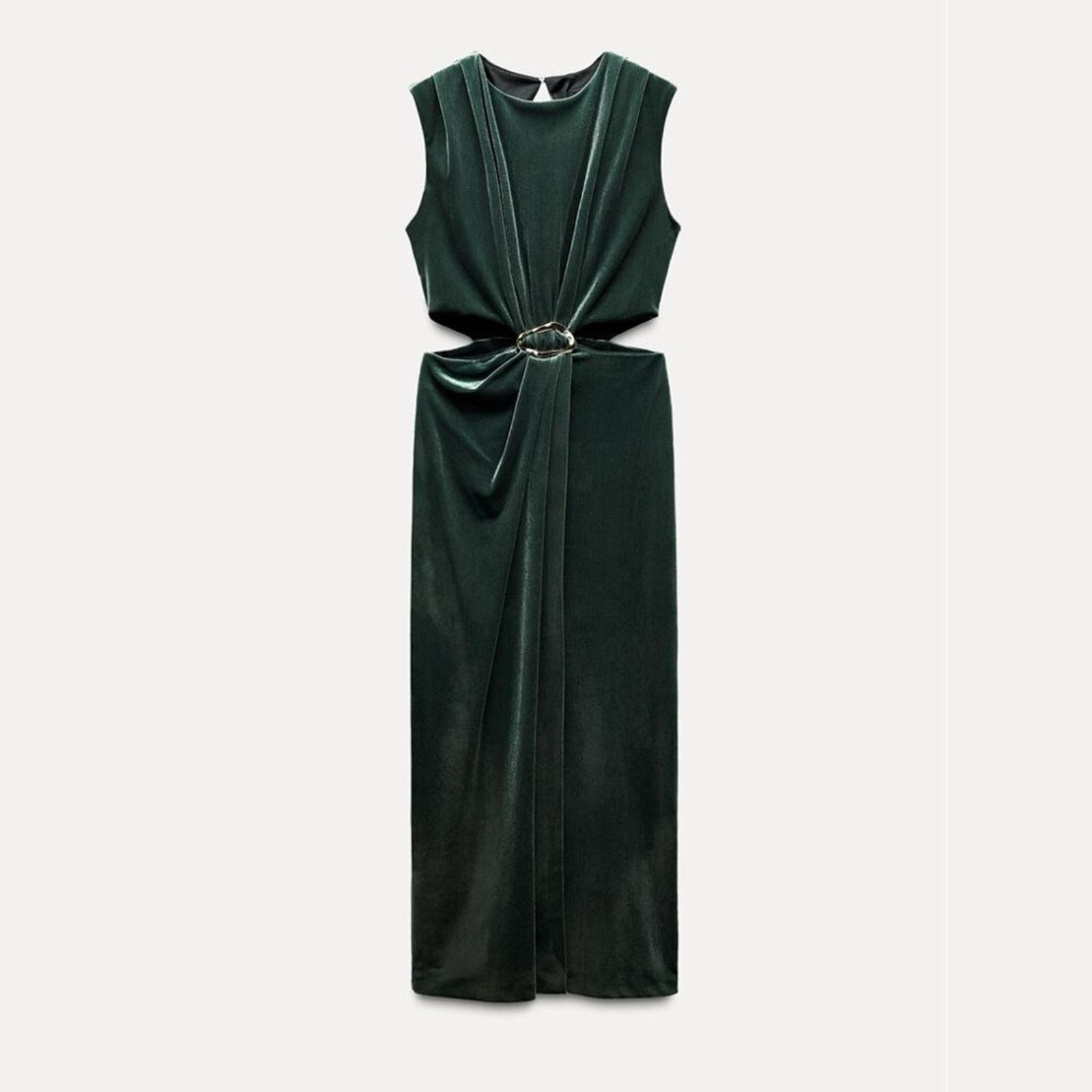 Zara ZARA Cut Out Midi Dress Size L / US 10 / IT 46 - 15 Thumbnail